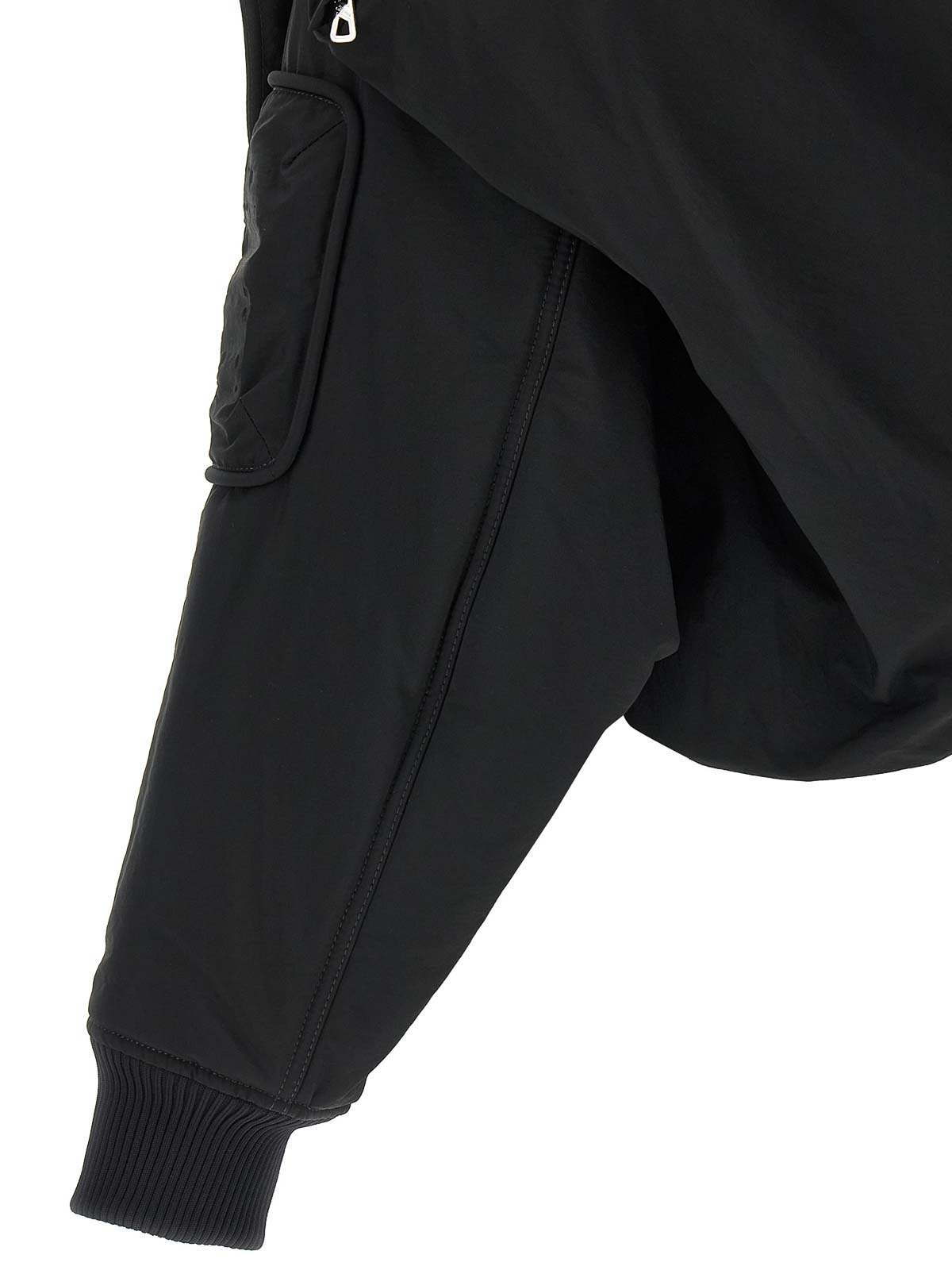 Jean Paul Gaultier The Hooded Bomber Jacket In Black