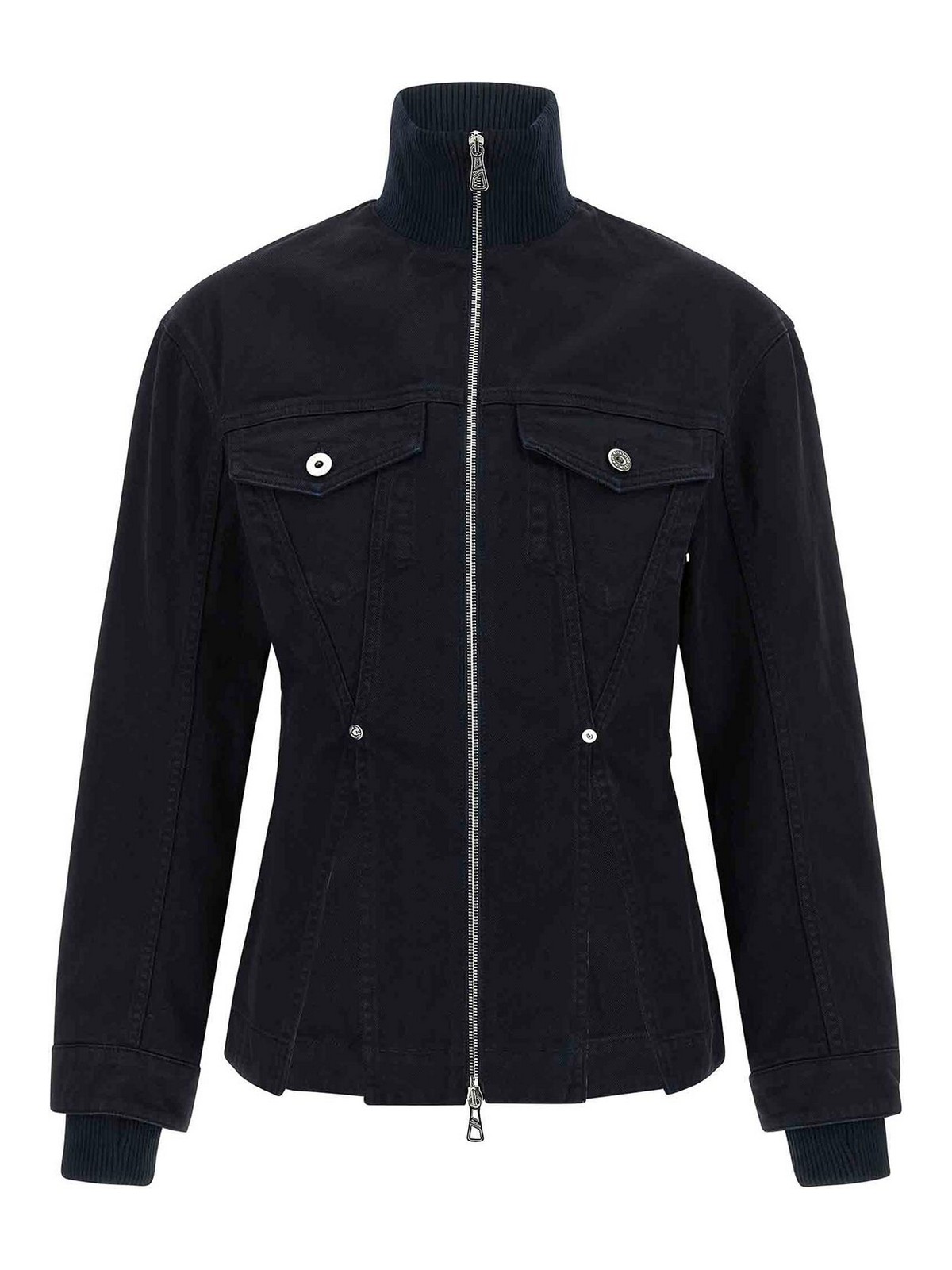 Jean Paul Gaultier The Slit Denim Jacket In Blue