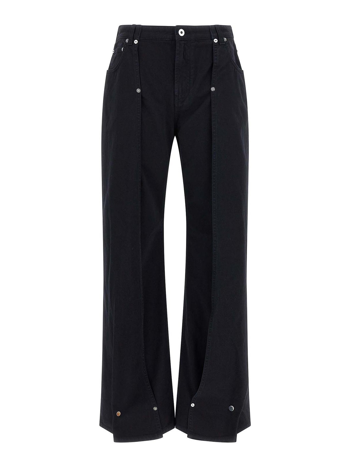 Jean Paul Gaultier The Snap-button Denim Jeans In Blue