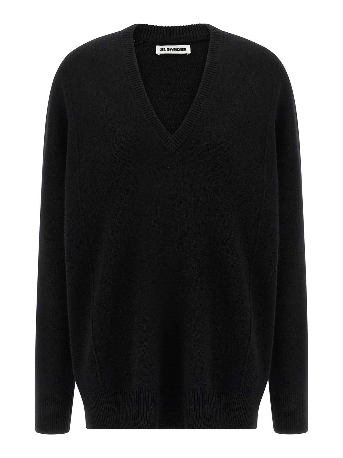 Jil Sander Cashmere Sweater Sweaters And Cardigans Black In Black
