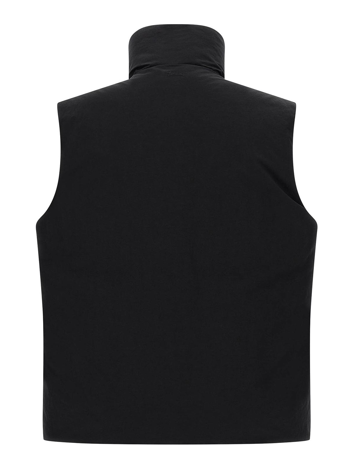 Laminar Padded And Quilted Sleeveless Jacket In Black