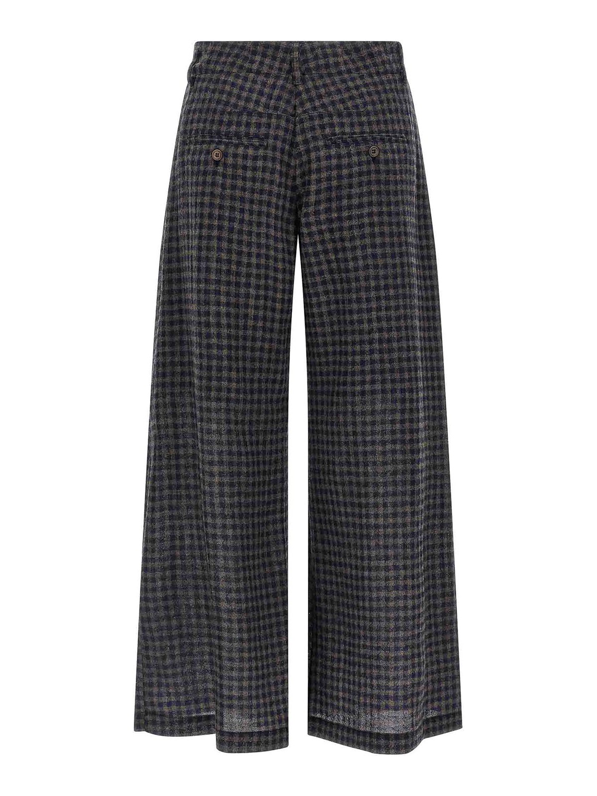 Jejia Antoine Vichy-pattern Drawstring Trousers In Black