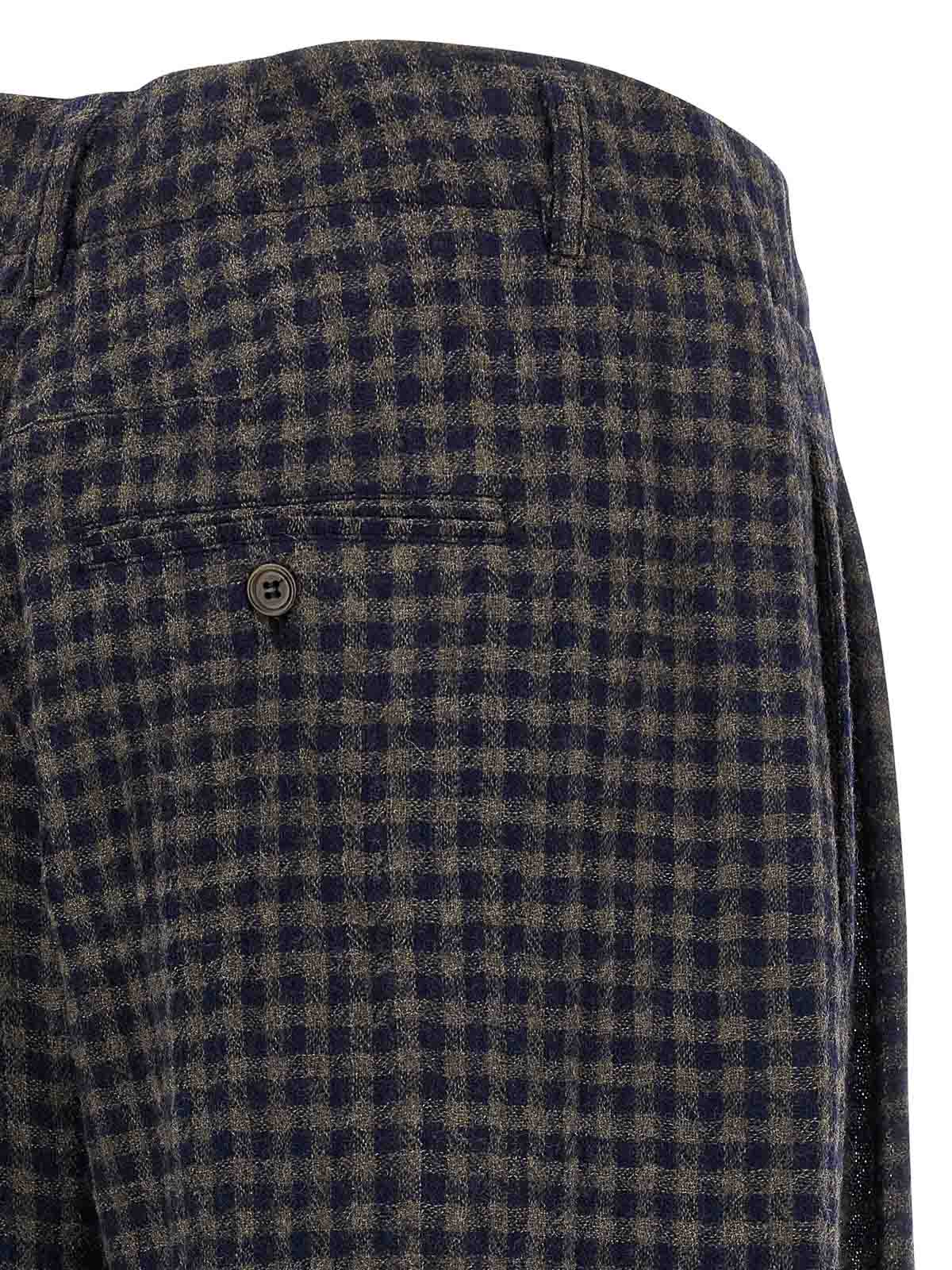 Jejia Antoine Vichy-pattern Drawstring Trousers In Black