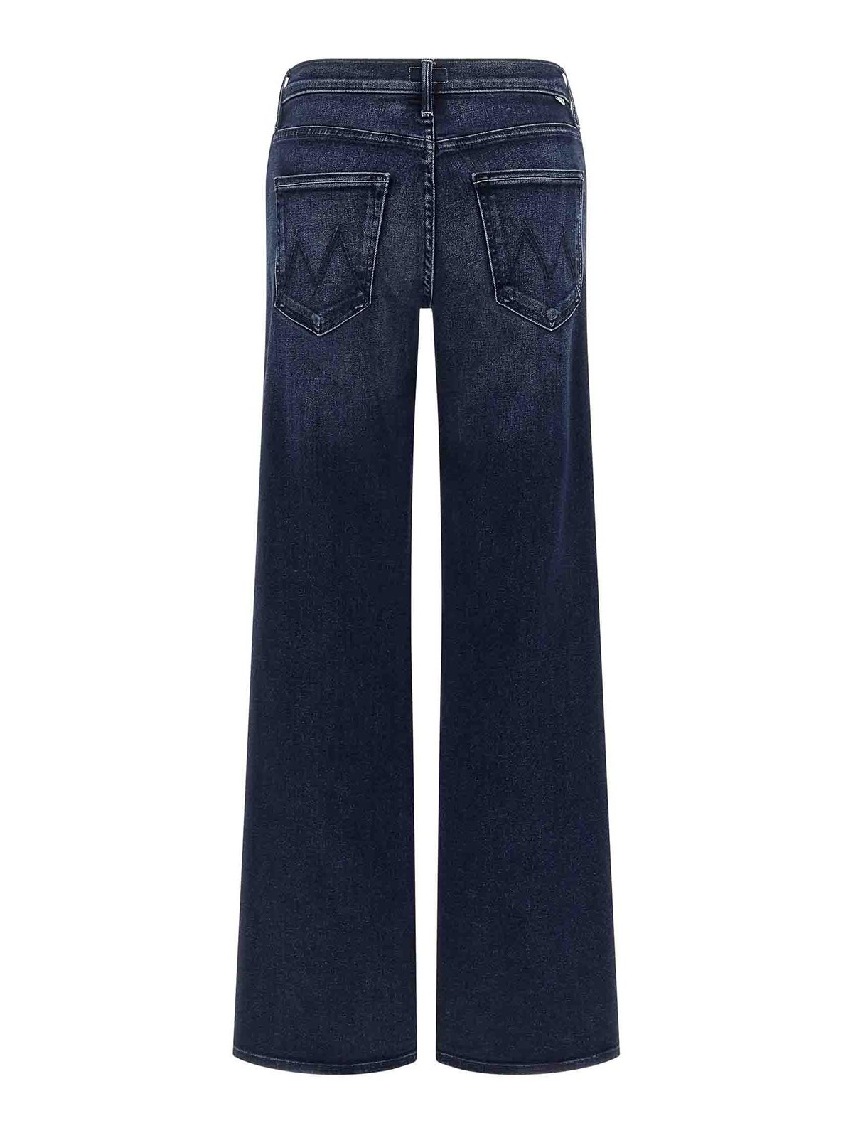 Mother The Mid Rise Maven Sneak Jeans In Blue