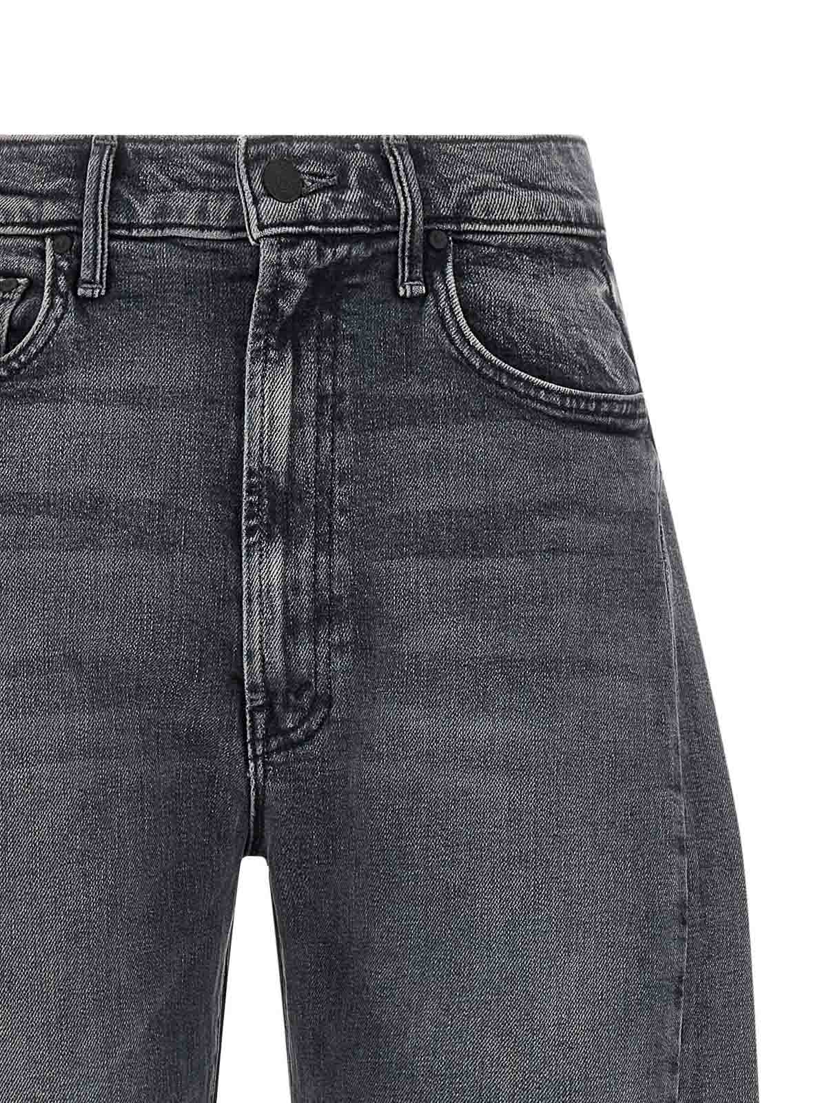 Mother The Half Pipe Flood Jeans In Gray