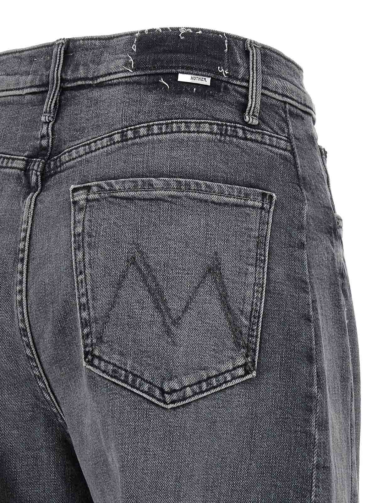 Mother The Half Pipe Flood Jeans In Gray