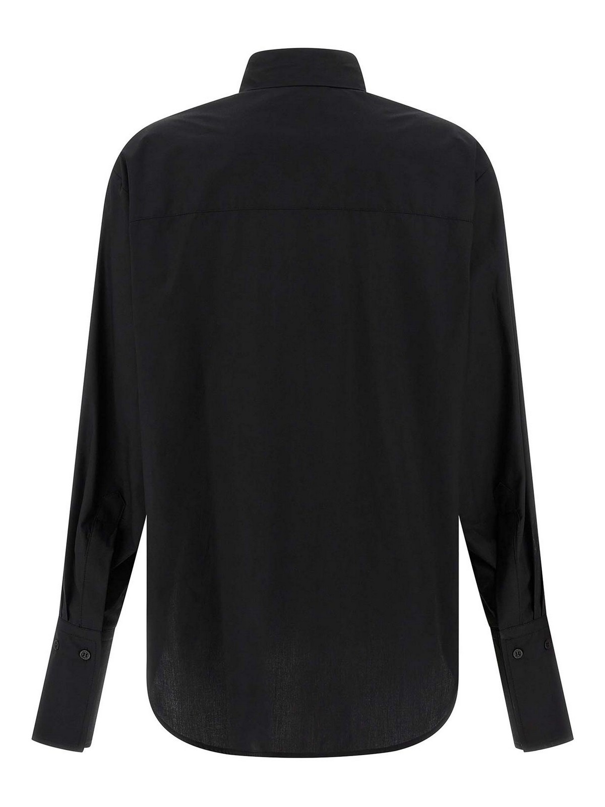 Nude Lavallire Collar Shirt In Black