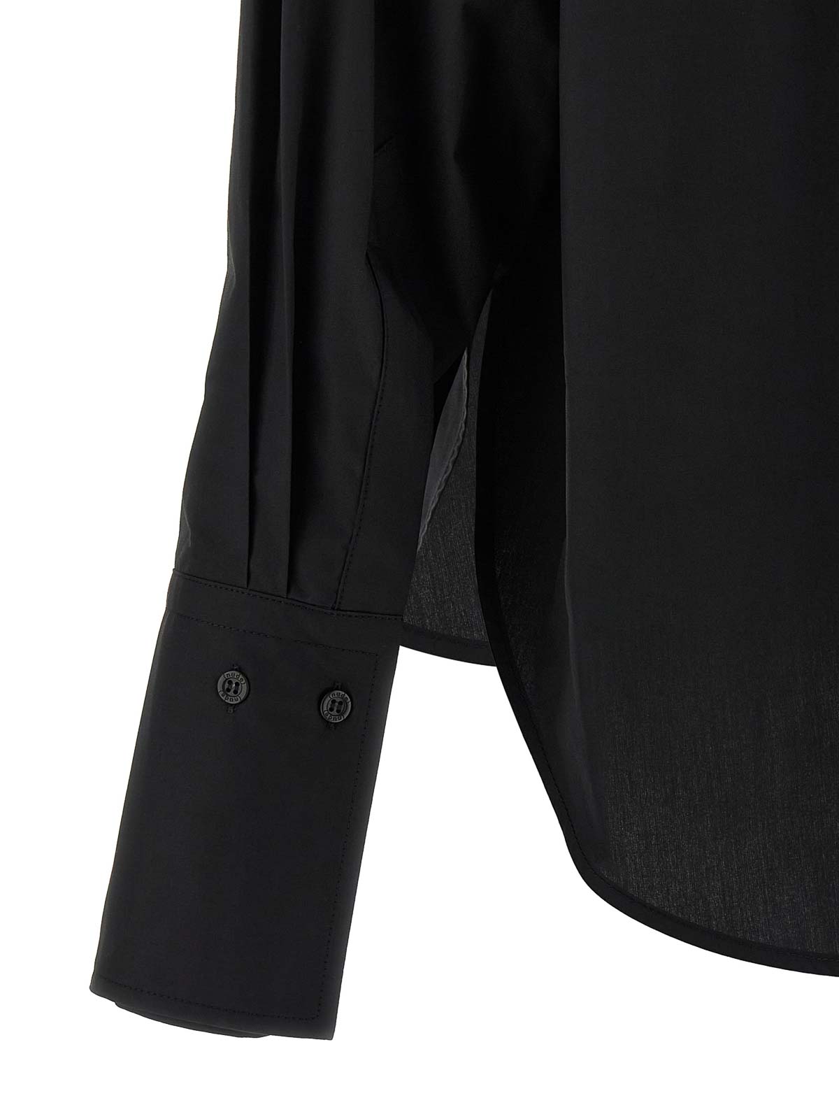 Nude Lavallire Collar Shirt In Black