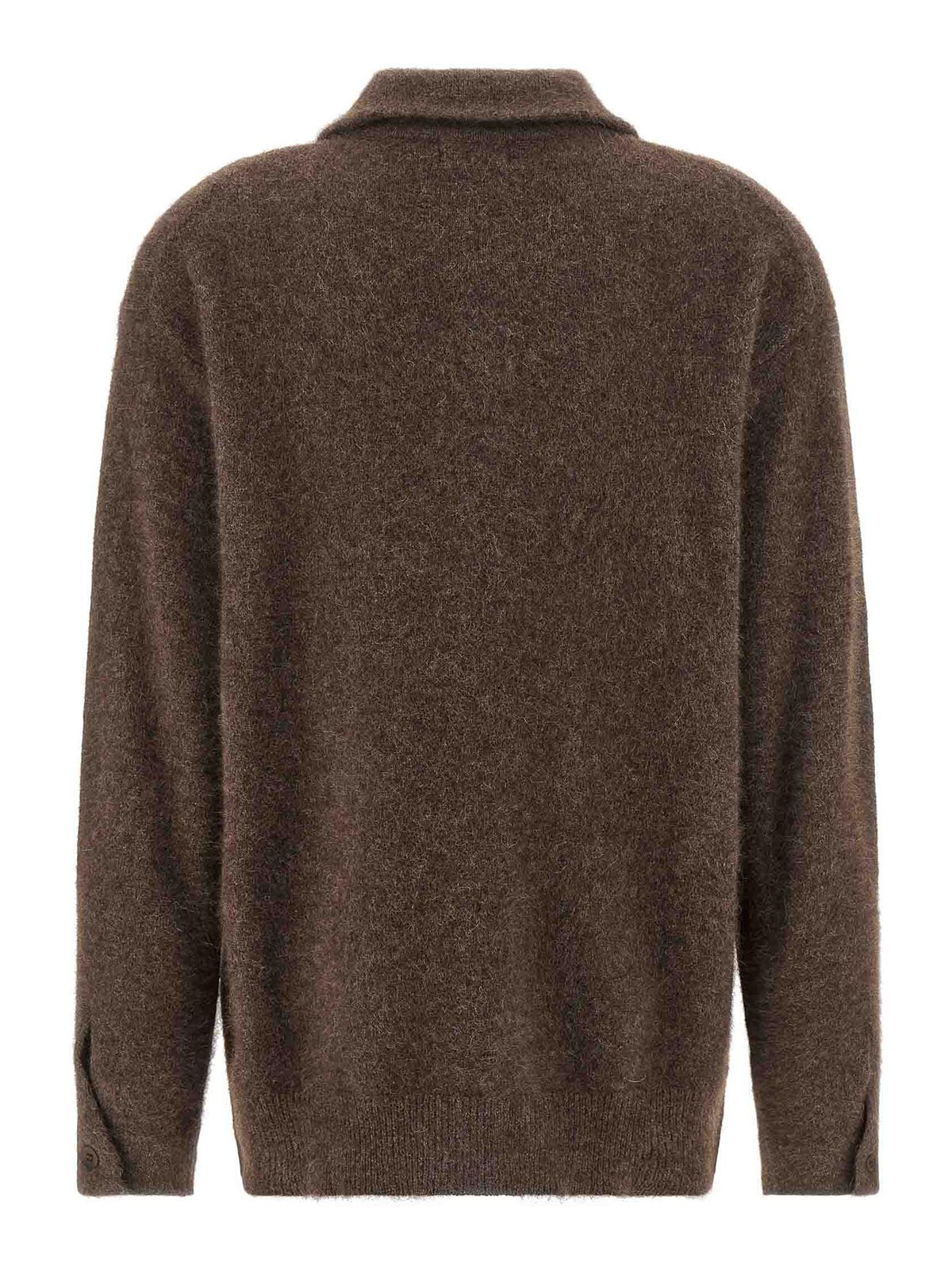 P.a.r.o.s.h Lacoon Cardigan In Brown