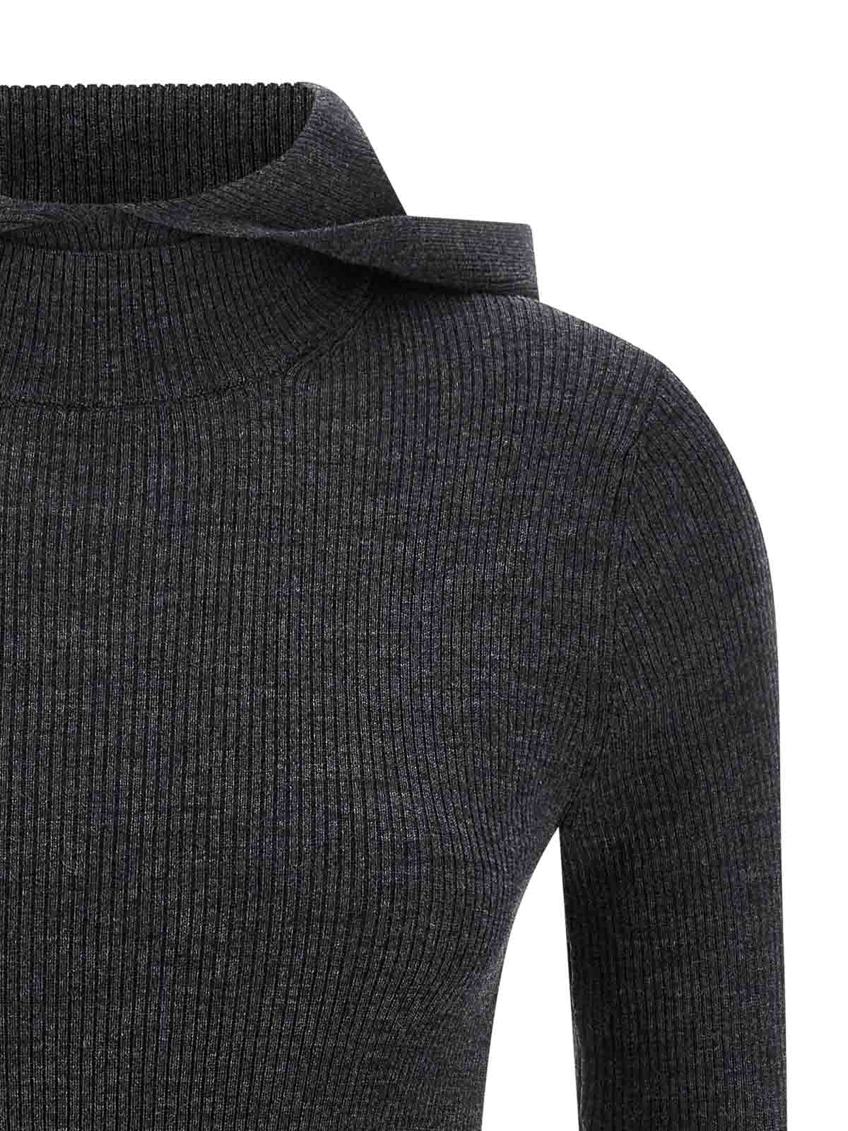 P.a.r.o.s.h Leila25 Hooded Sweater In Black