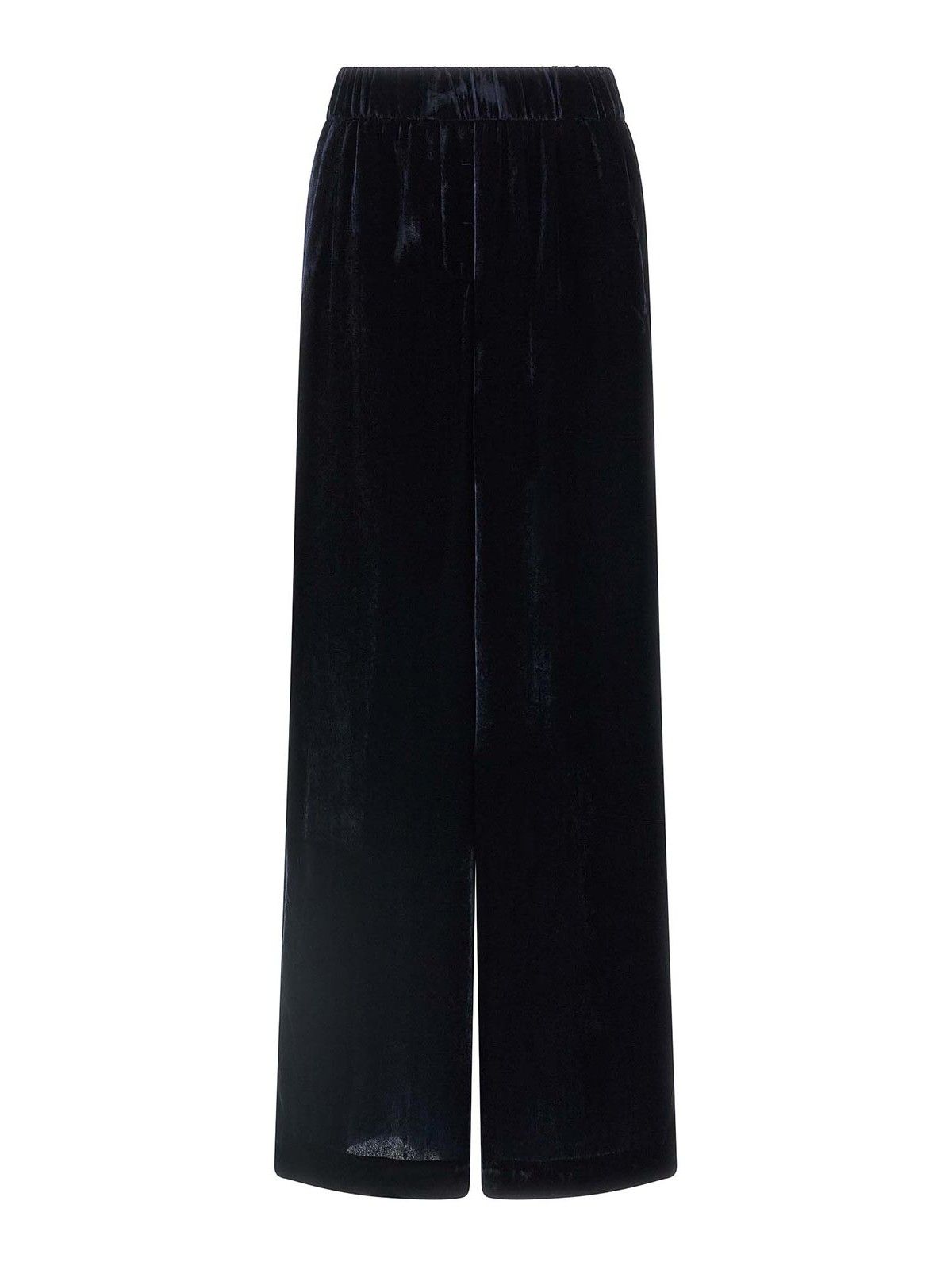 Peserico Velvet Pants In Blue