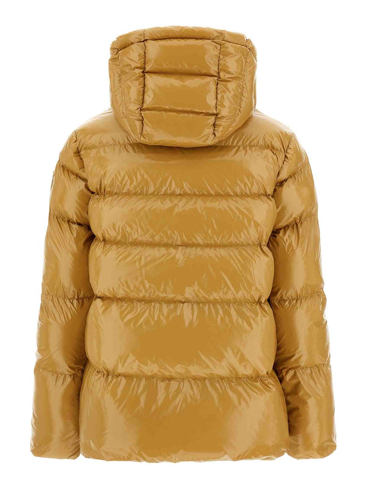 Pinko Eleodoro Down Jacket In Gold