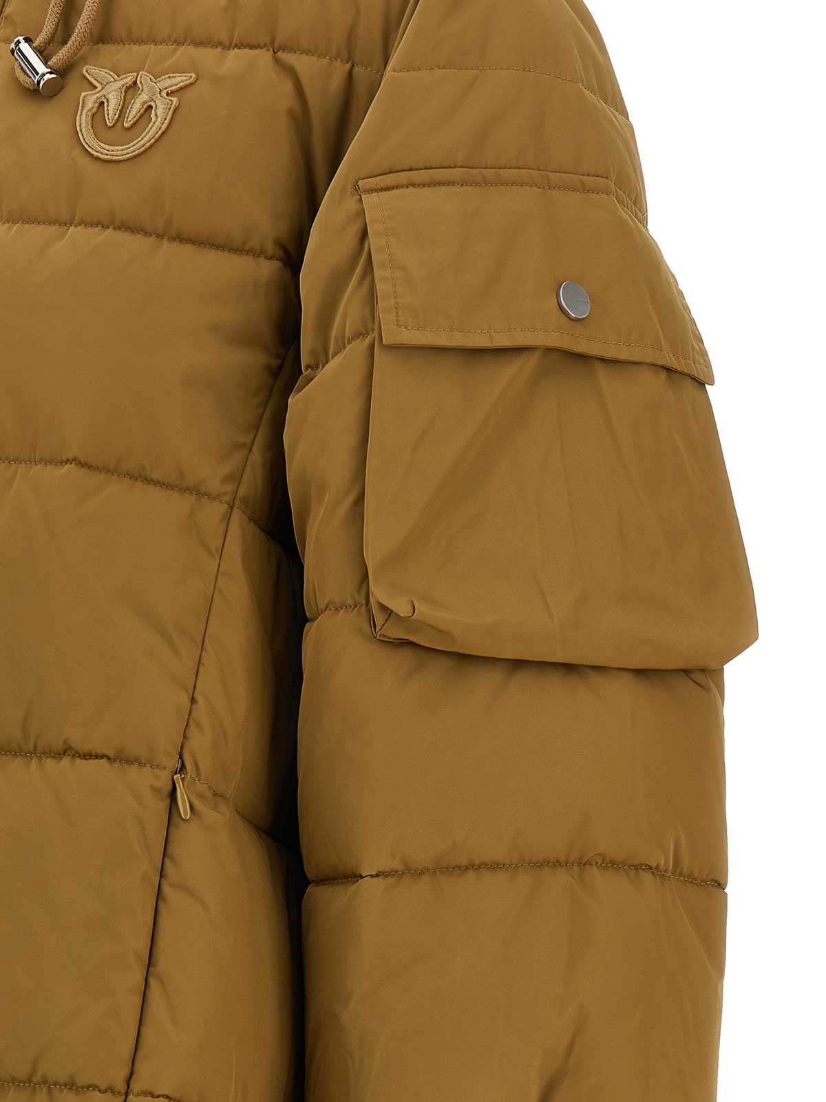 Pinko Crusca Down Jacket In Gold