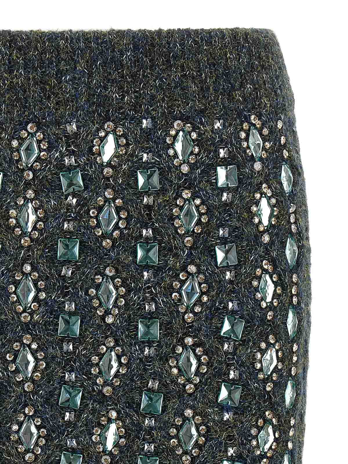 Pinko Strong Enough Skirt Muline And Fw25 In Black