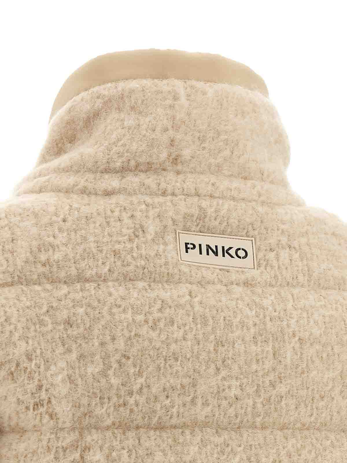 Pinko Raquel Down Jacket In Neutral