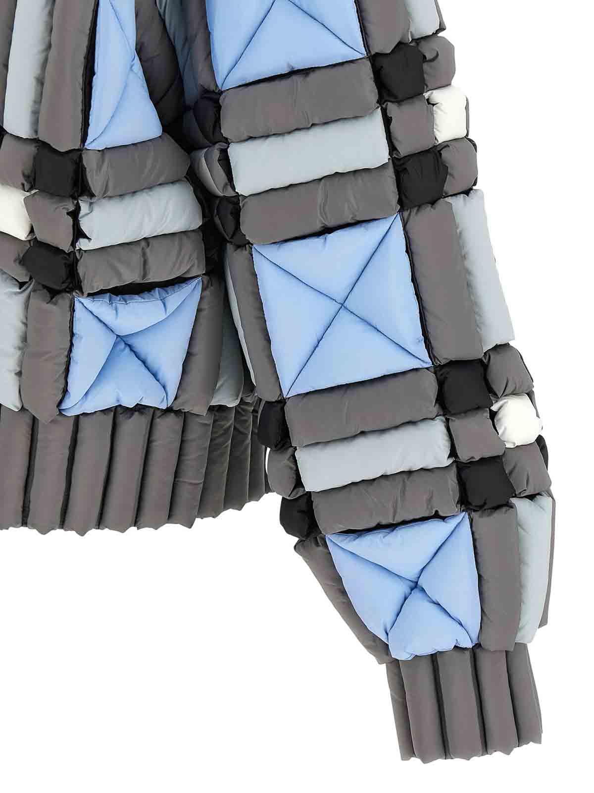 Raxxy Coats Blue And Green In Gray
