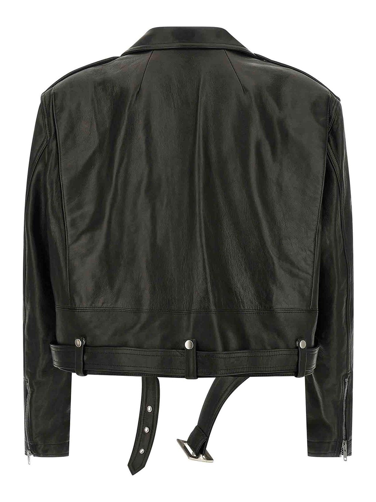 Rick Owens Cropped Jumbo Bauhaus Stooges Jacket In Black