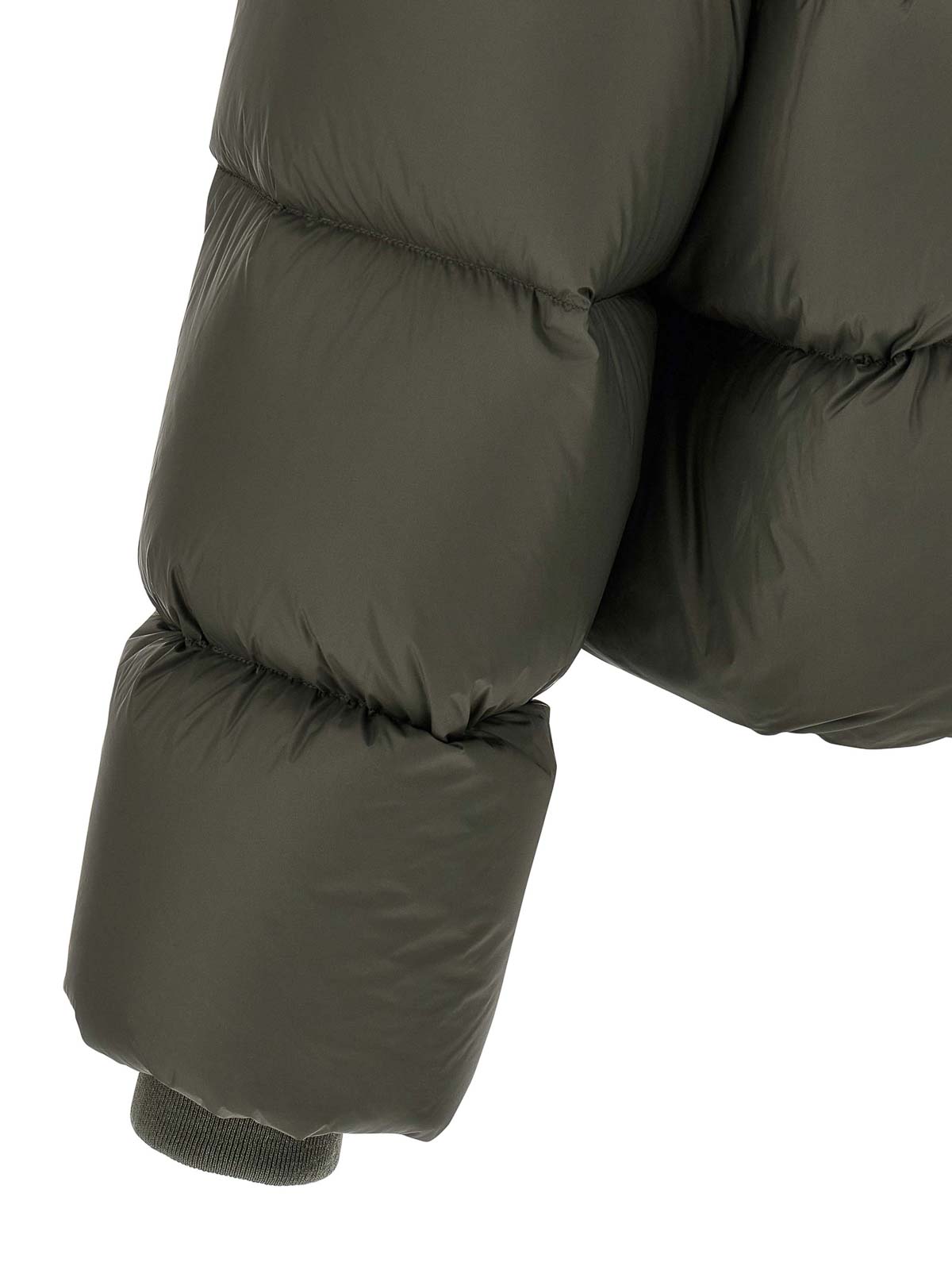Rick Owens Down Jacket In Green