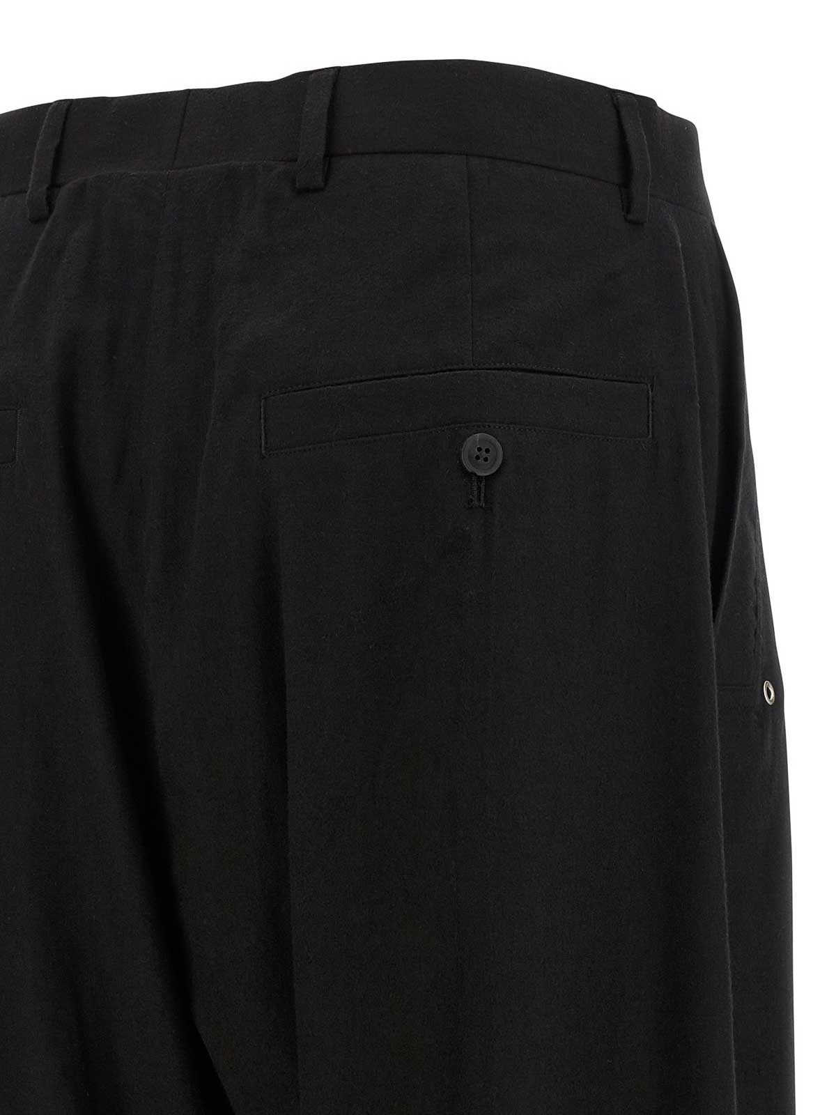 Rick Owens Tailored Wide Belas Pants In Black