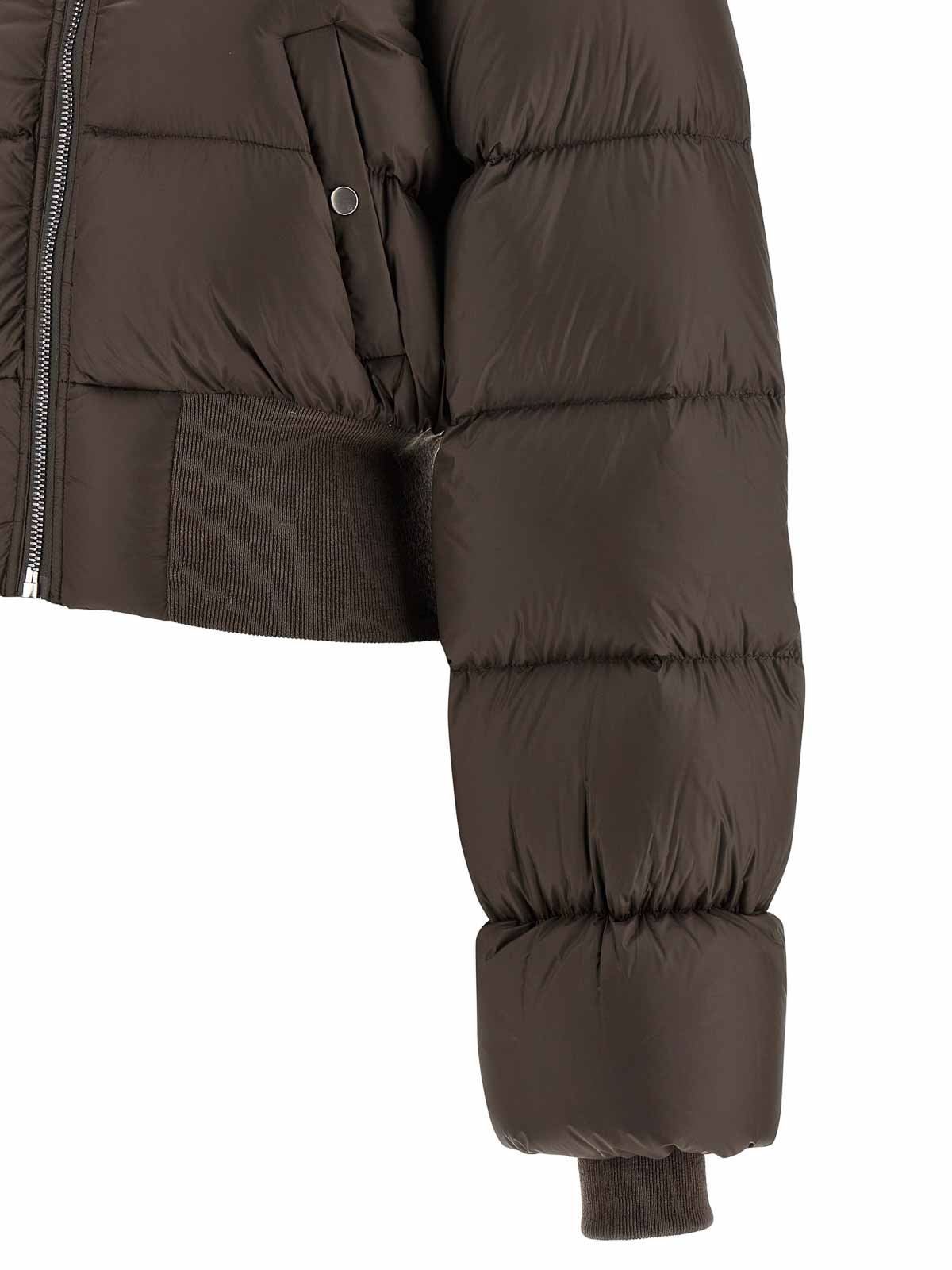 Rick Owens Bomber Jacket In Gray