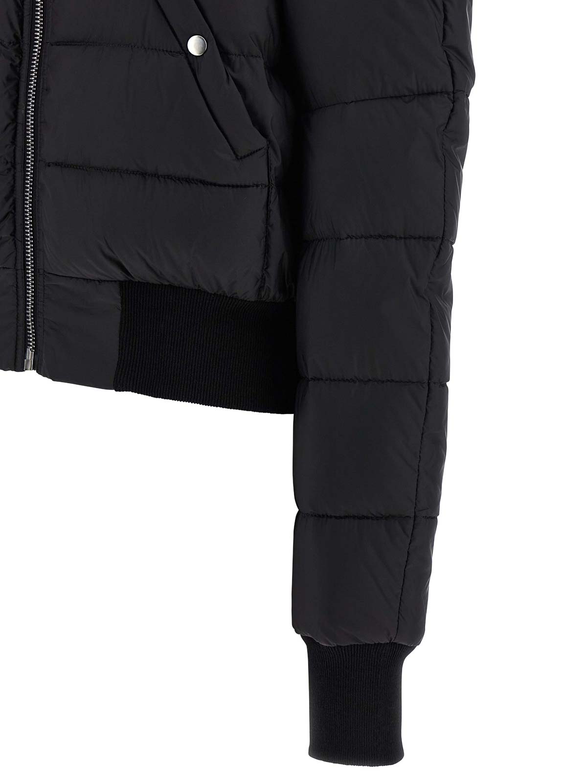 Rick Owens Duvet Flight Bomber Jacket In Black
