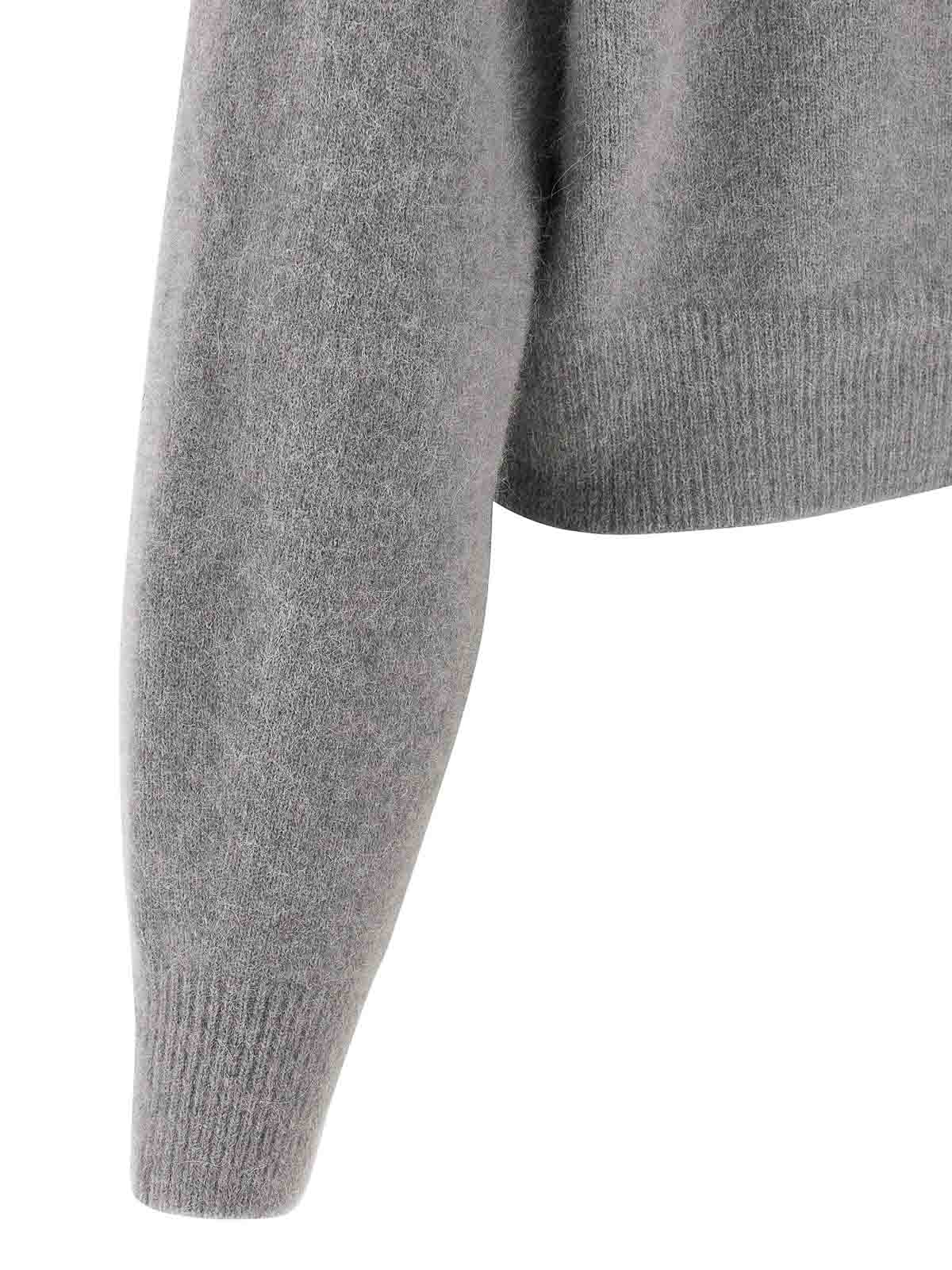 Rotate Birger Christensen Scarf Cardigan In Gray