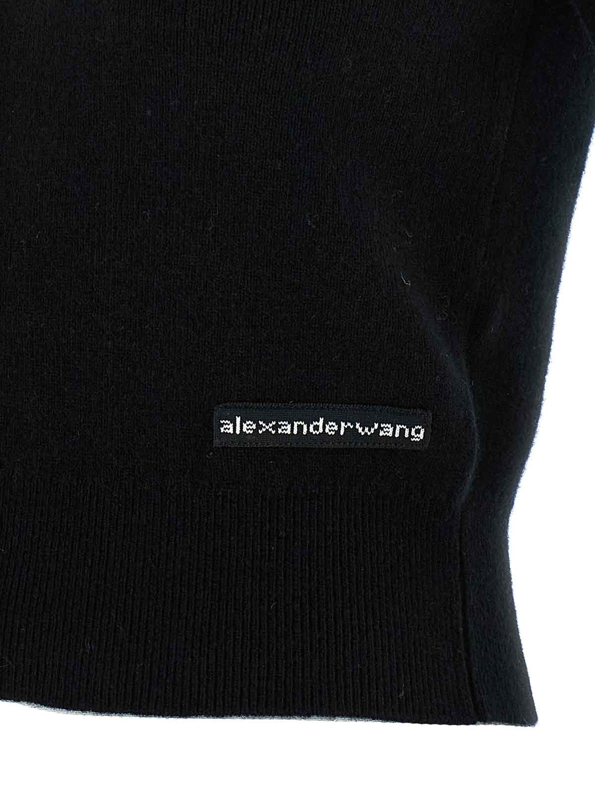 Alexander Wang T Polo Cardigan In Black