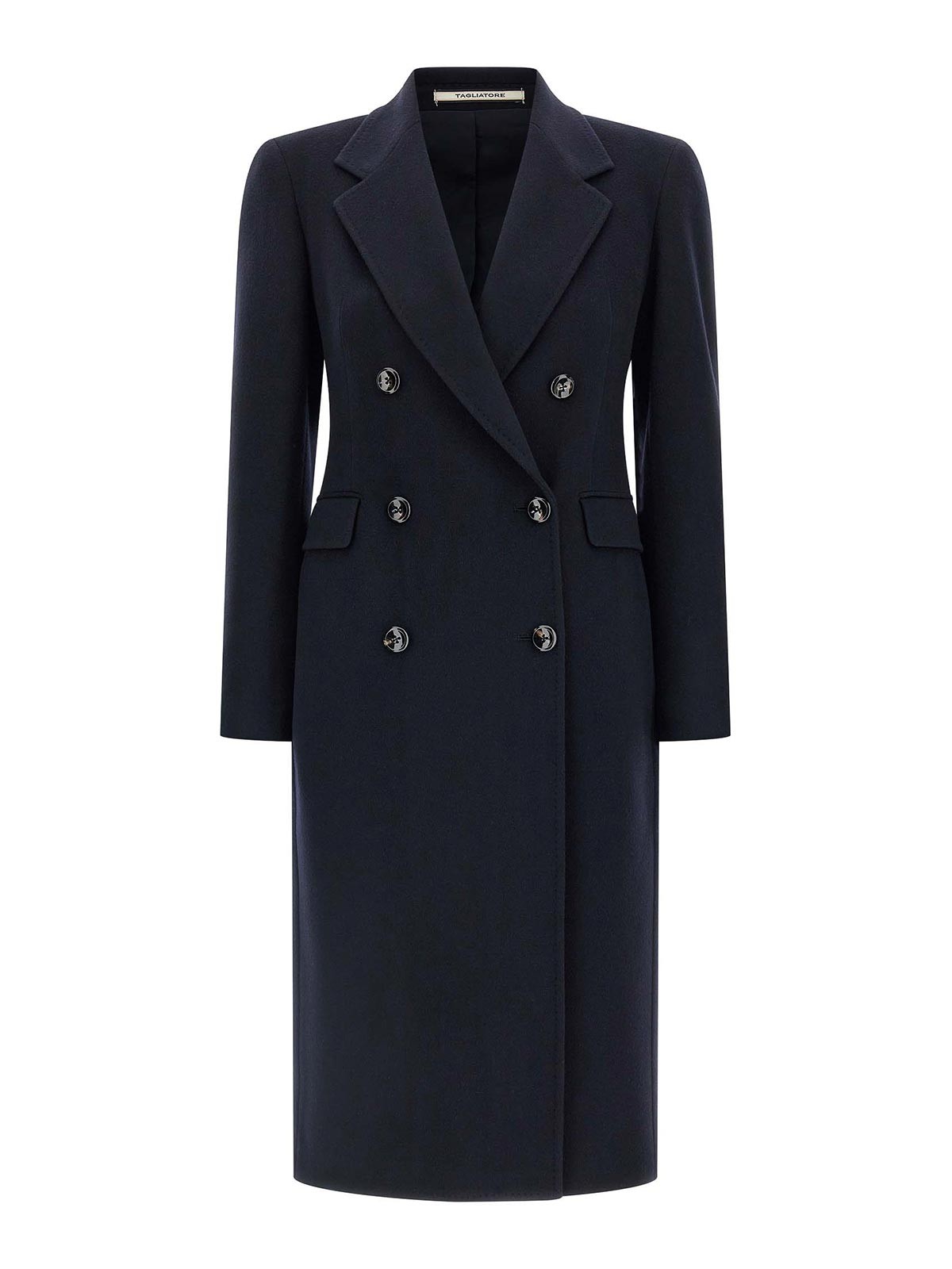 Tagliatore Tailored Double-breasted Coat Notched Lapels In Multi