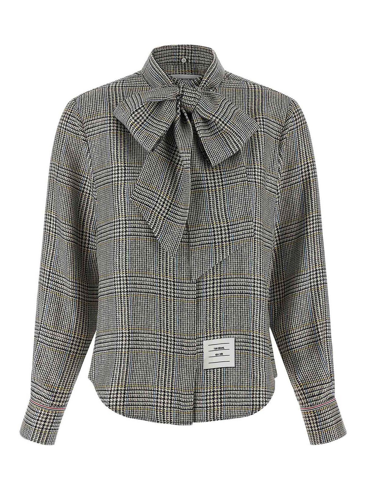 Thom Browne Prince Of Wales Check Shirt In Multi