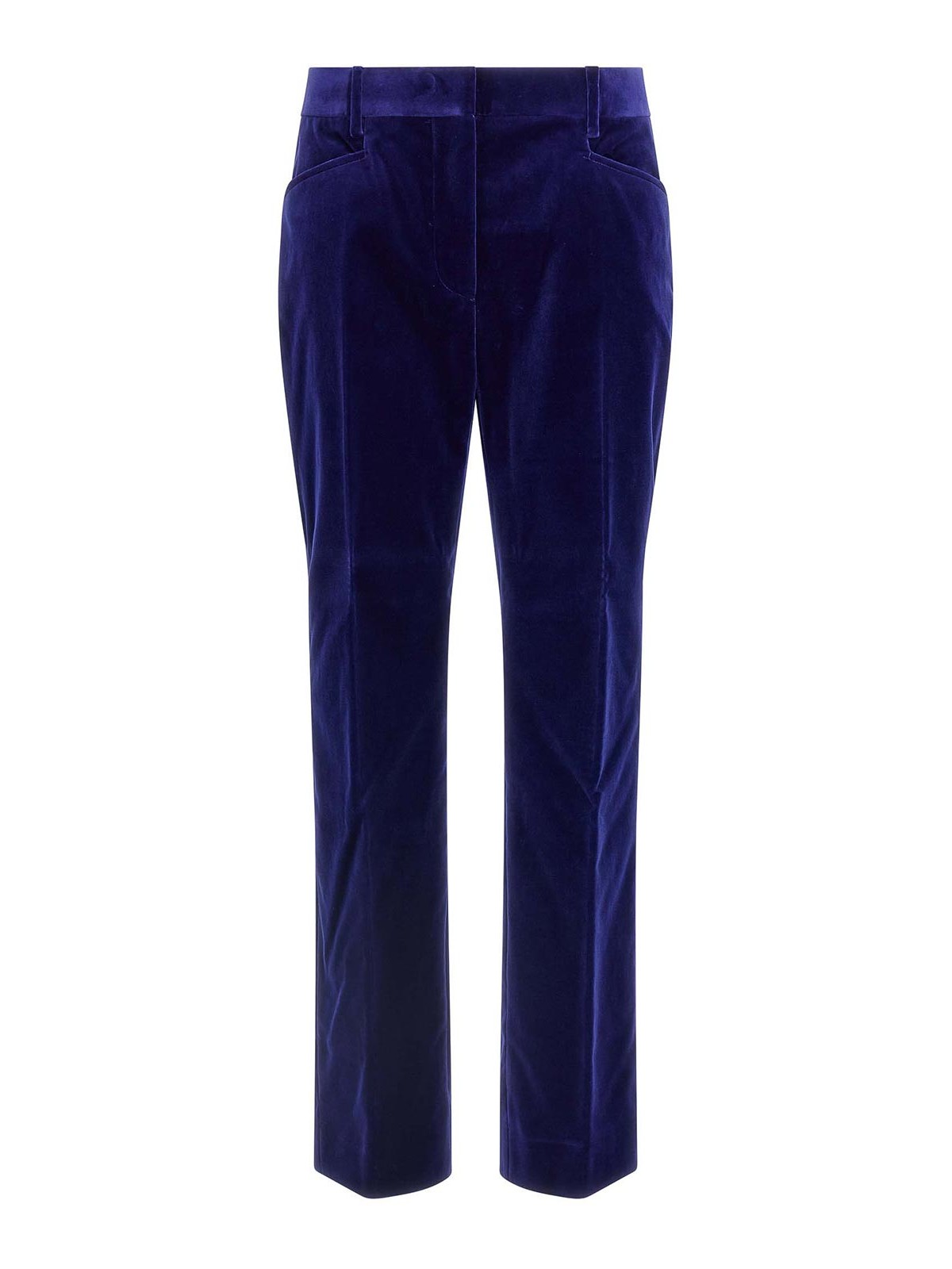 Tom Ford Velvet Pants In Blue