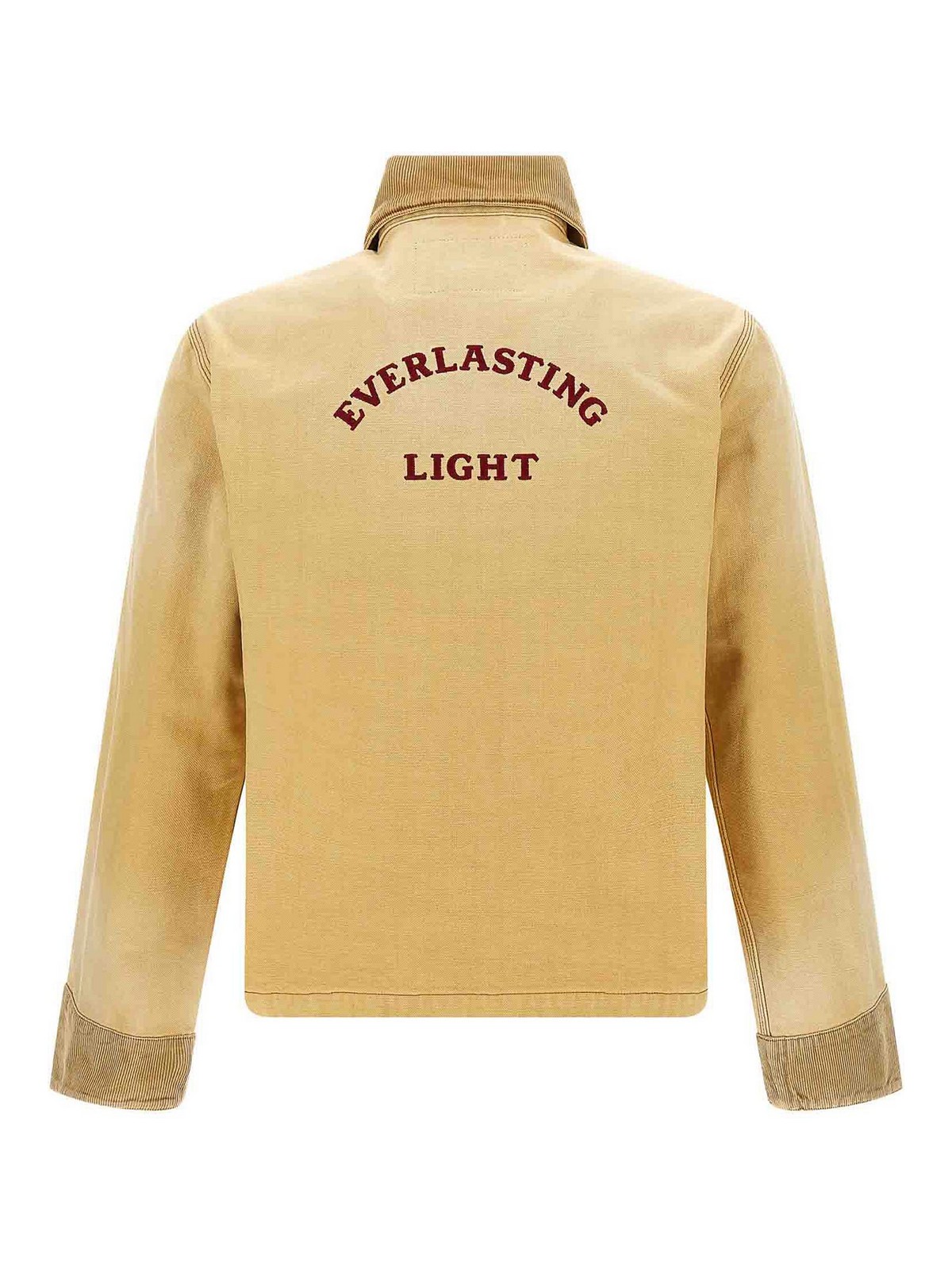 Wales Bonner Sierra Corduroy-panel Canvas Jacket In Neutral