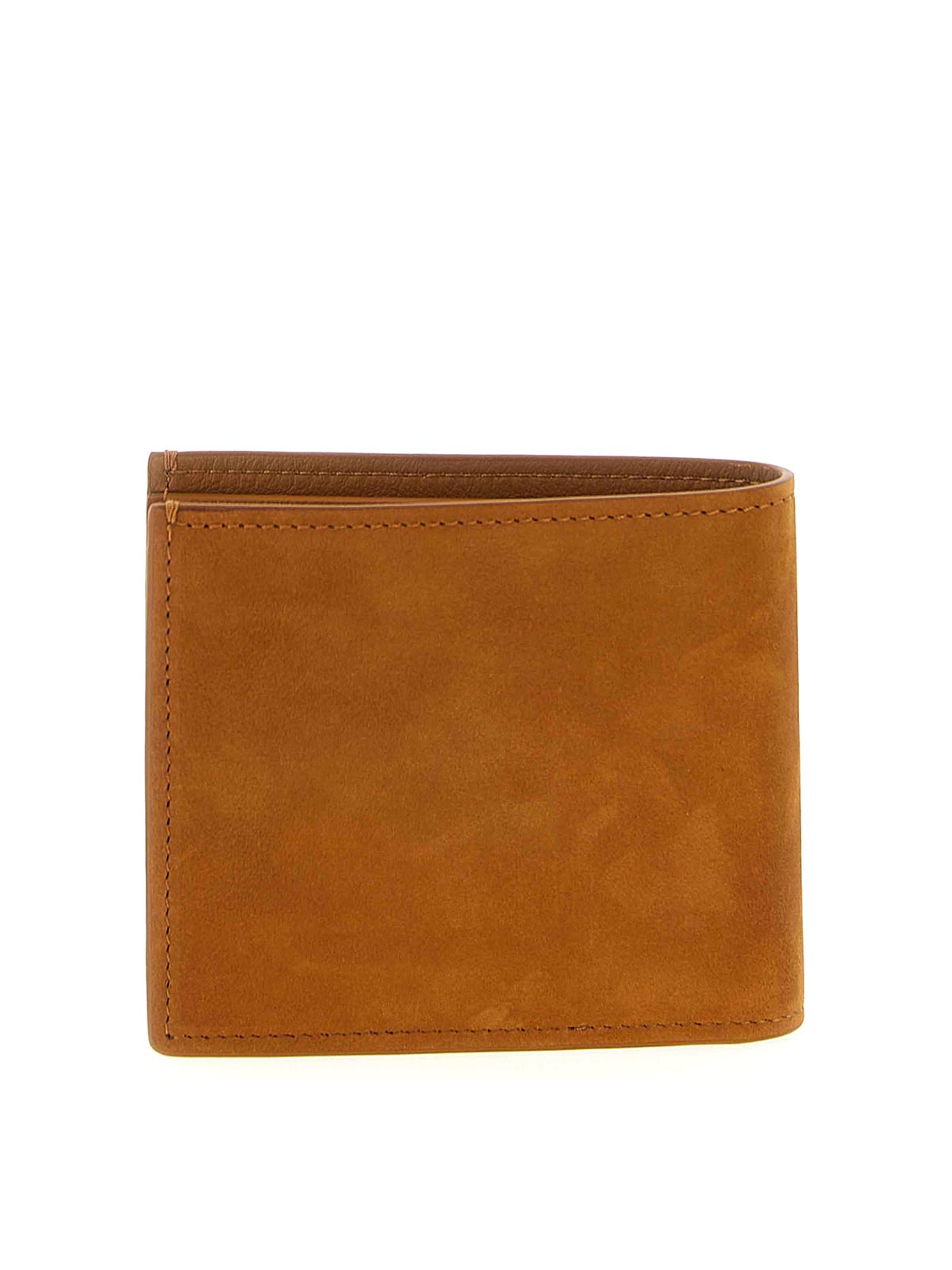 Brunello Cucinelli Nubuck Wallet In Brown