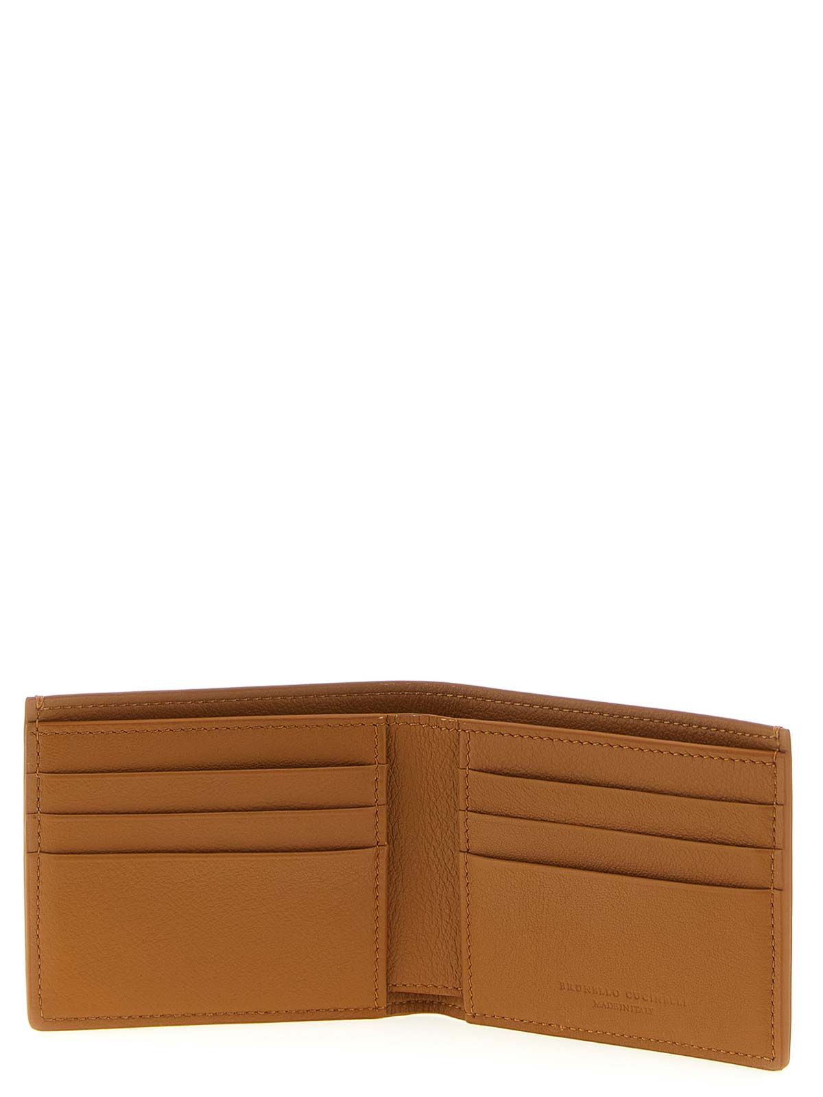 Brunello Cucinelli Nubuck Wallet In Brown