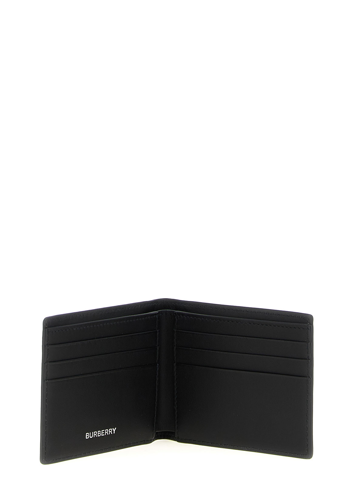 Burberry Check Pattern Hipfold Wallet With Smooth Leather Interior In Brown