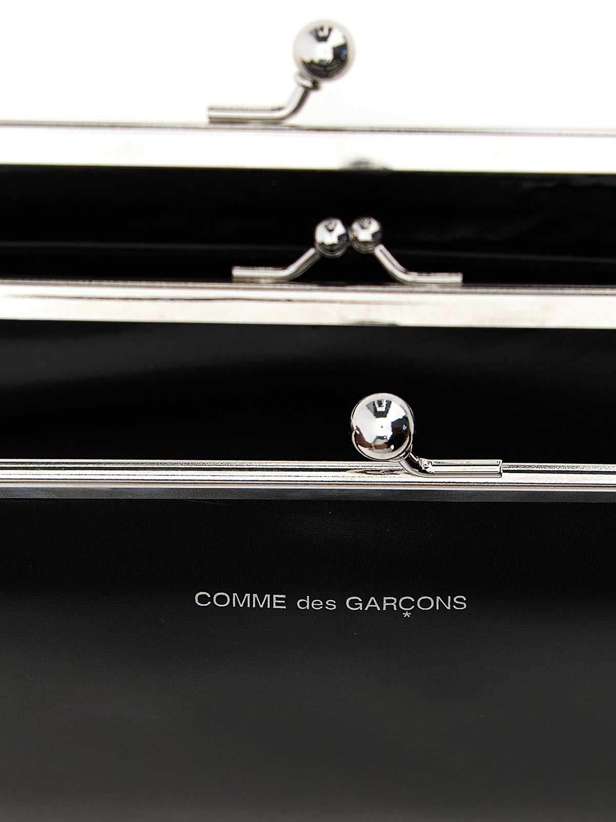 Comme Des Garçons Classic Clasp Purse In Black