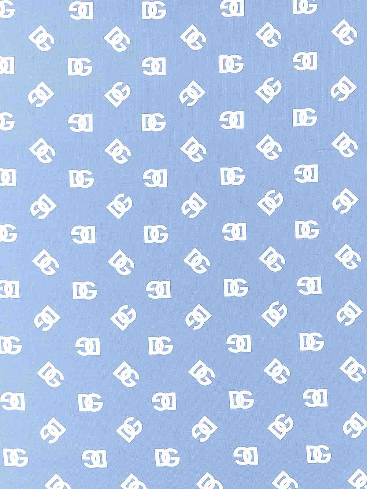 Dolce & Gabbana Logo Scarf In Blue