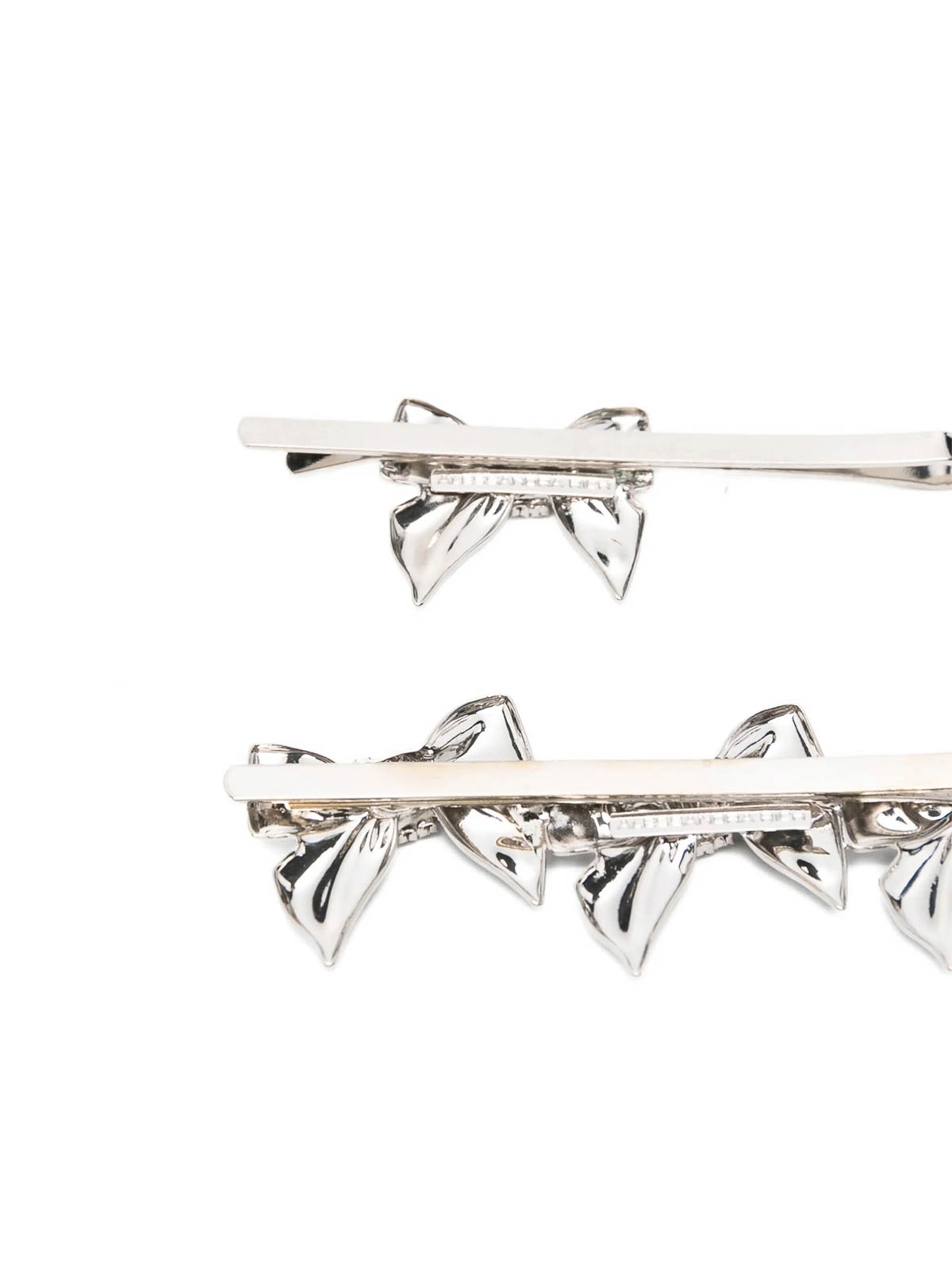 Alessandra Rich Set Of Four Bow Pins In Silver
