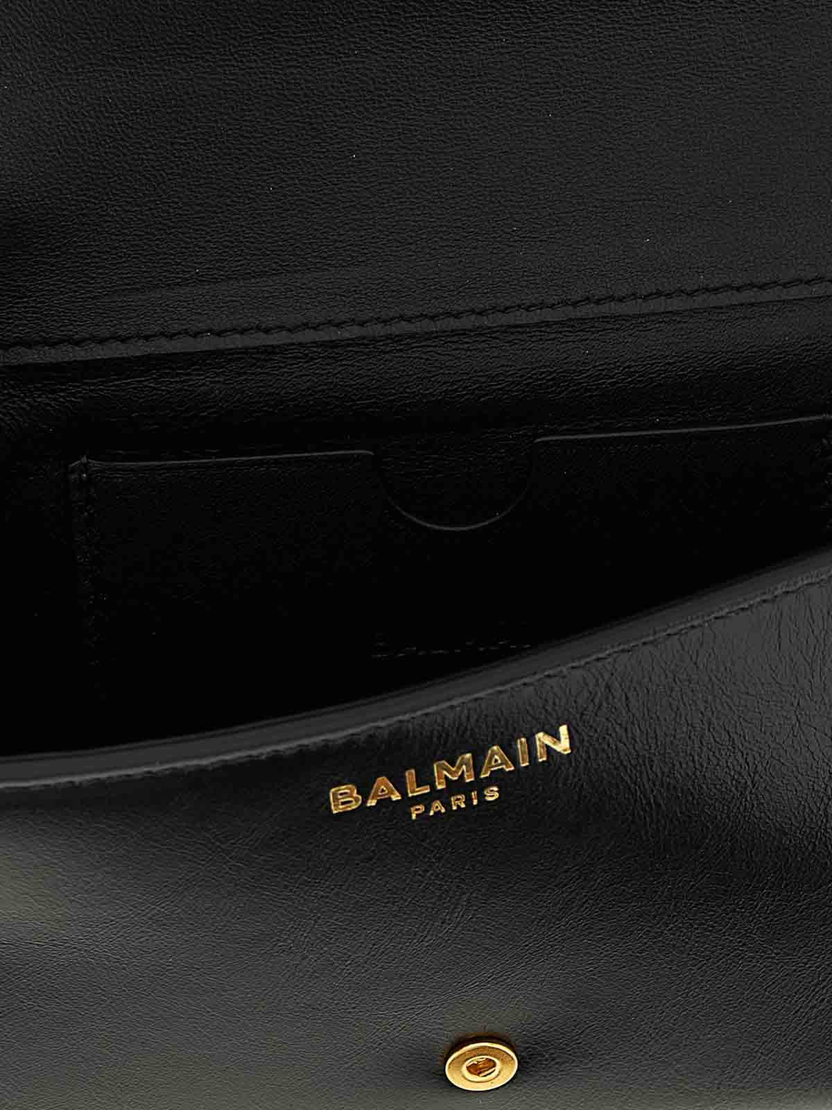 Balmain Shuffle Wallet On Chain In Black