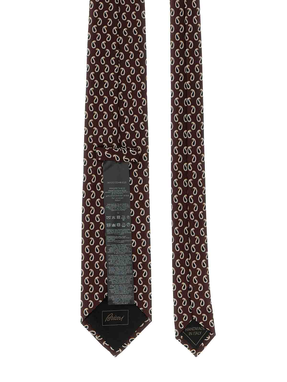 Brioni Jacquard Tie In Multi