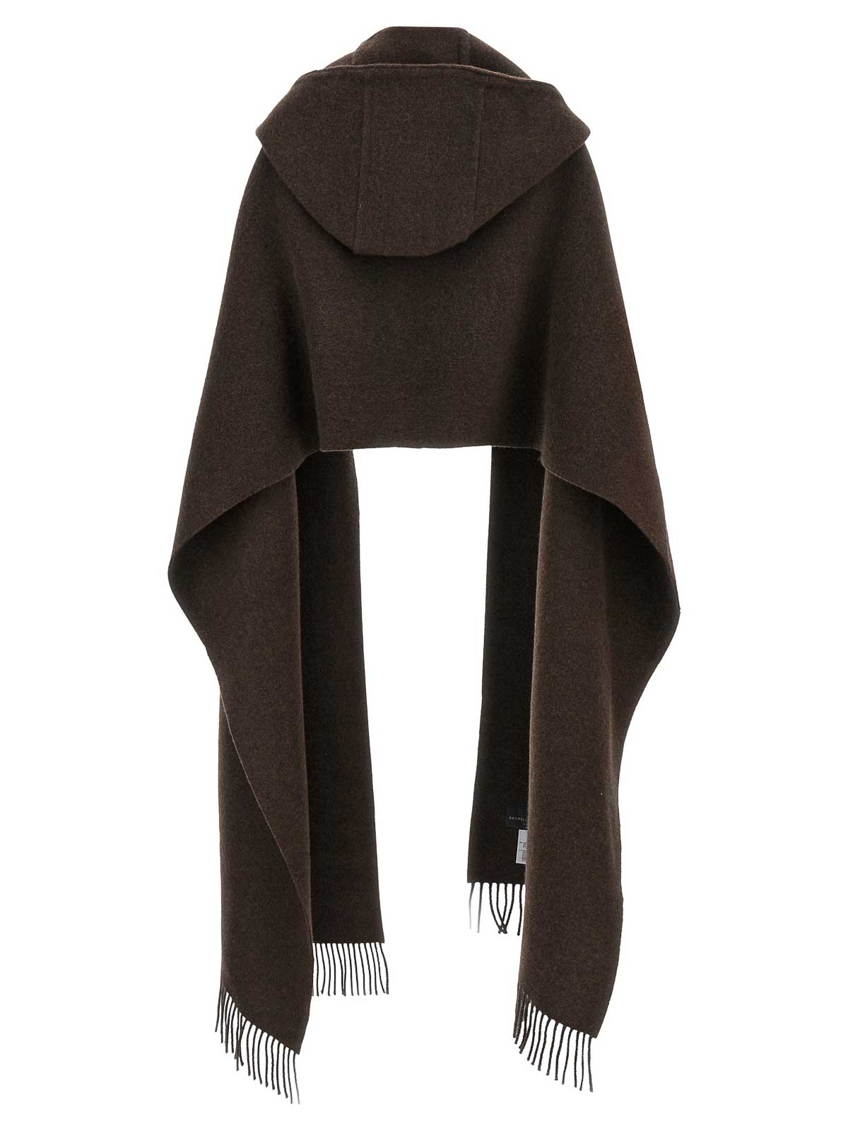 Brunello Cucinelli Hooded Scarf In Brown