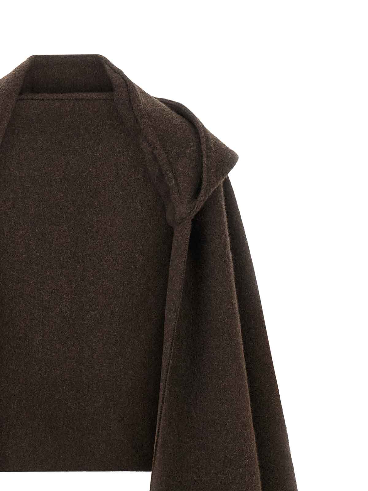 Brunello Cucinelli Hooded Scarf In Brown