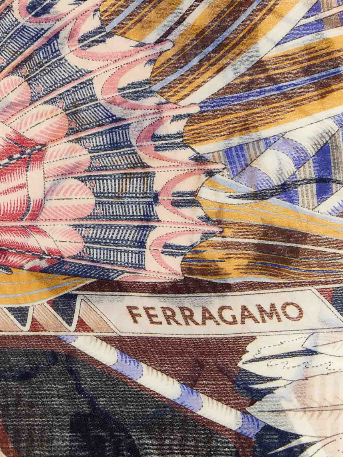 Ferragamo Giada Shawl In Multi
