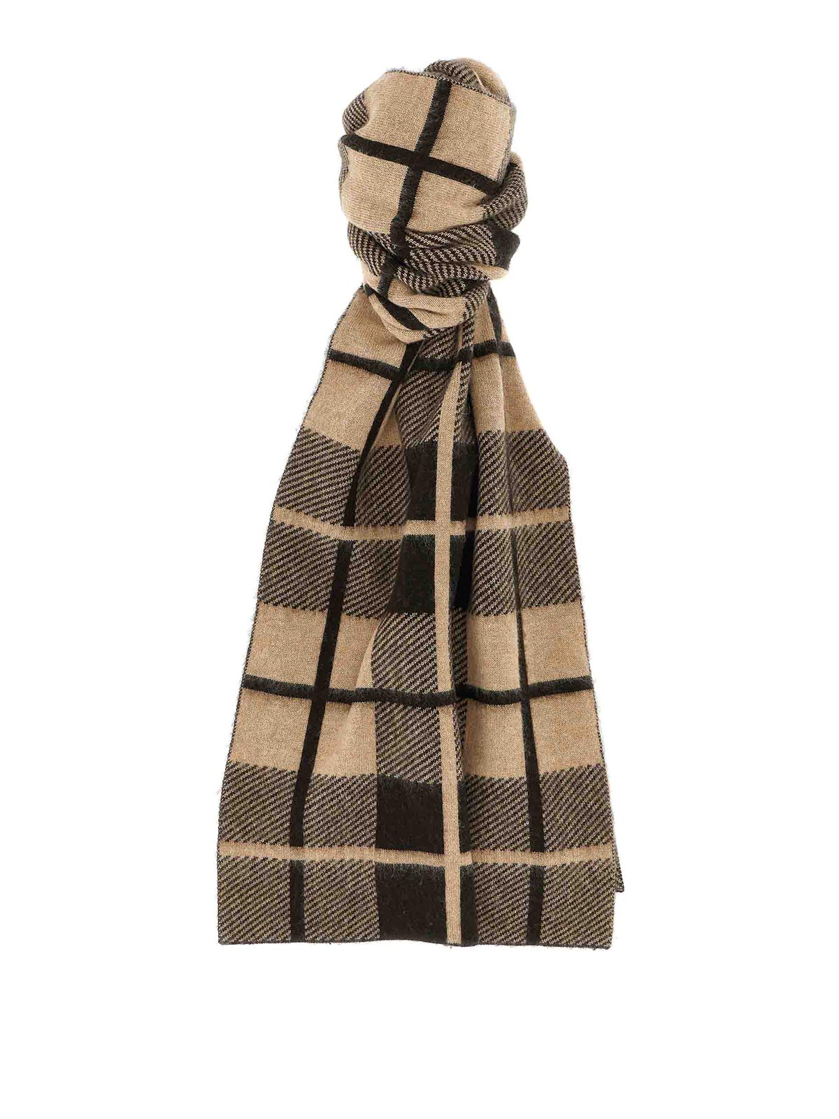 Guest In Residence The Plaid Big Scarf Scarf In Sand