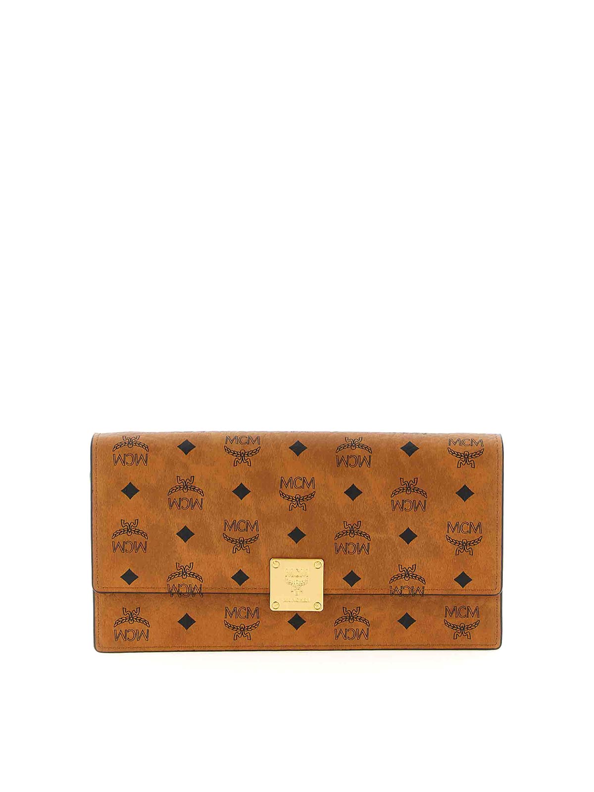 Mcm Aren Wallet On Chain In Brown