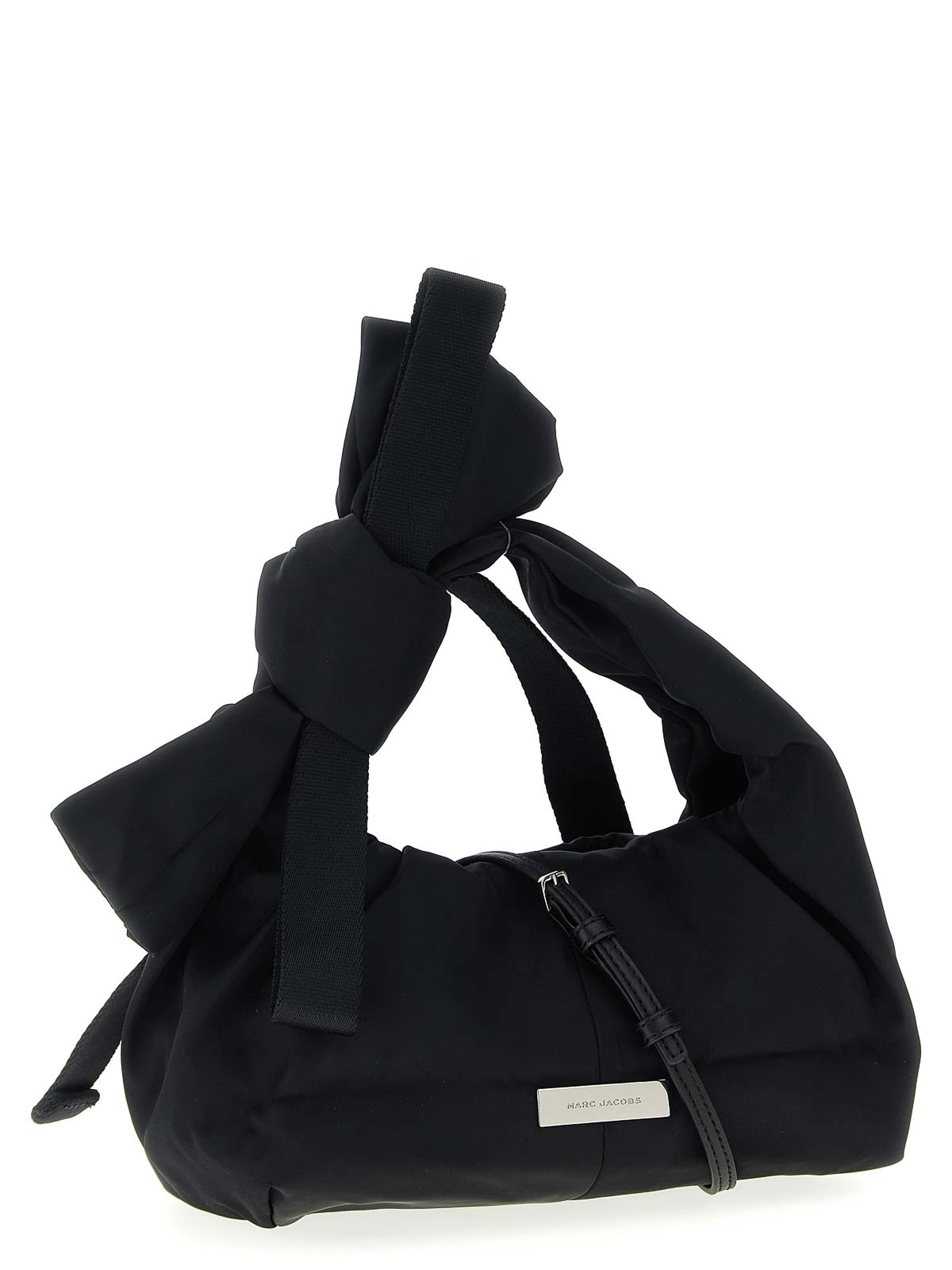Marc Jacobs The Bow Nylon Mini Sack Handbag In Black