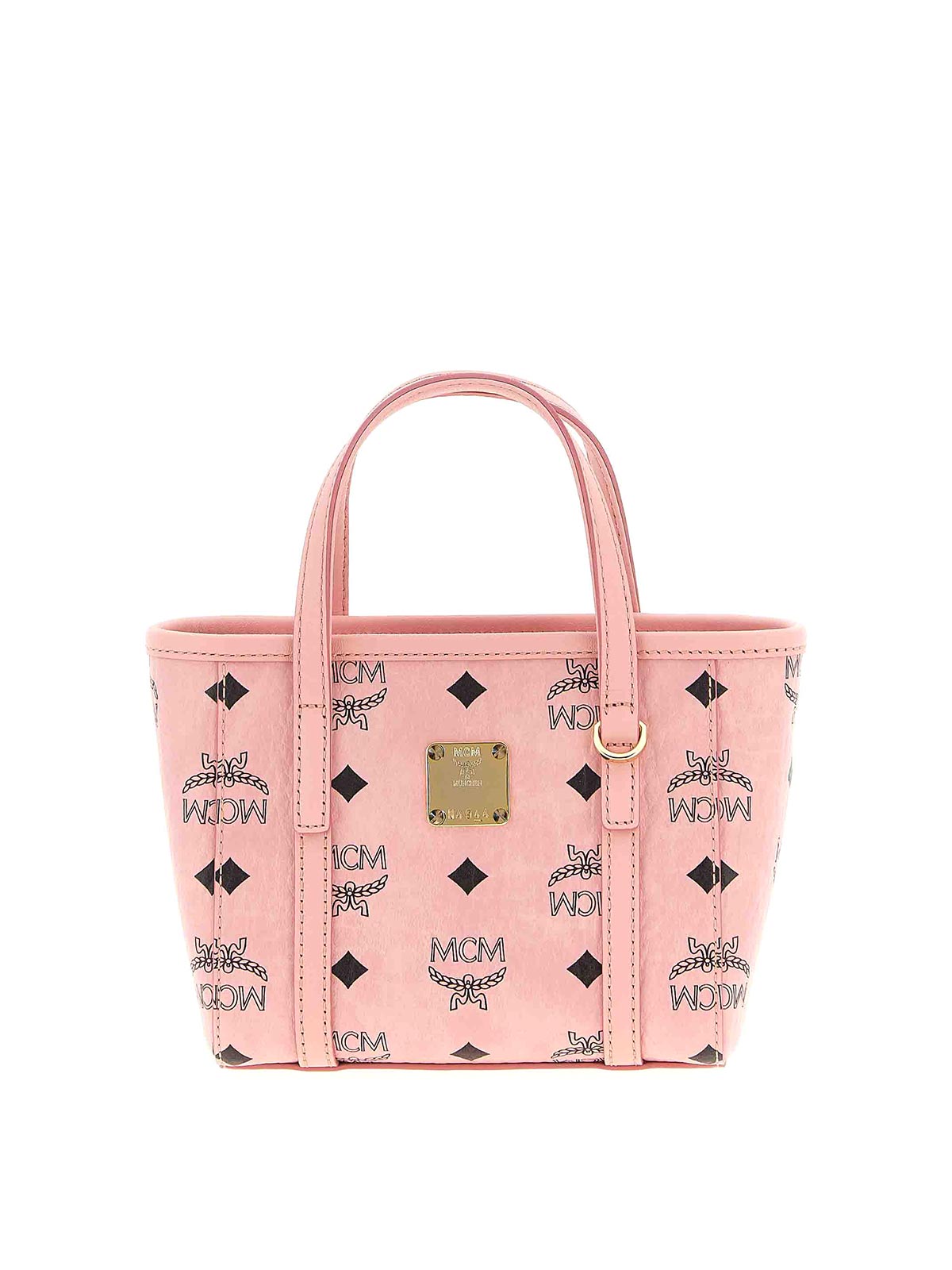 Mcm X-mini Shopping Bag In Nude