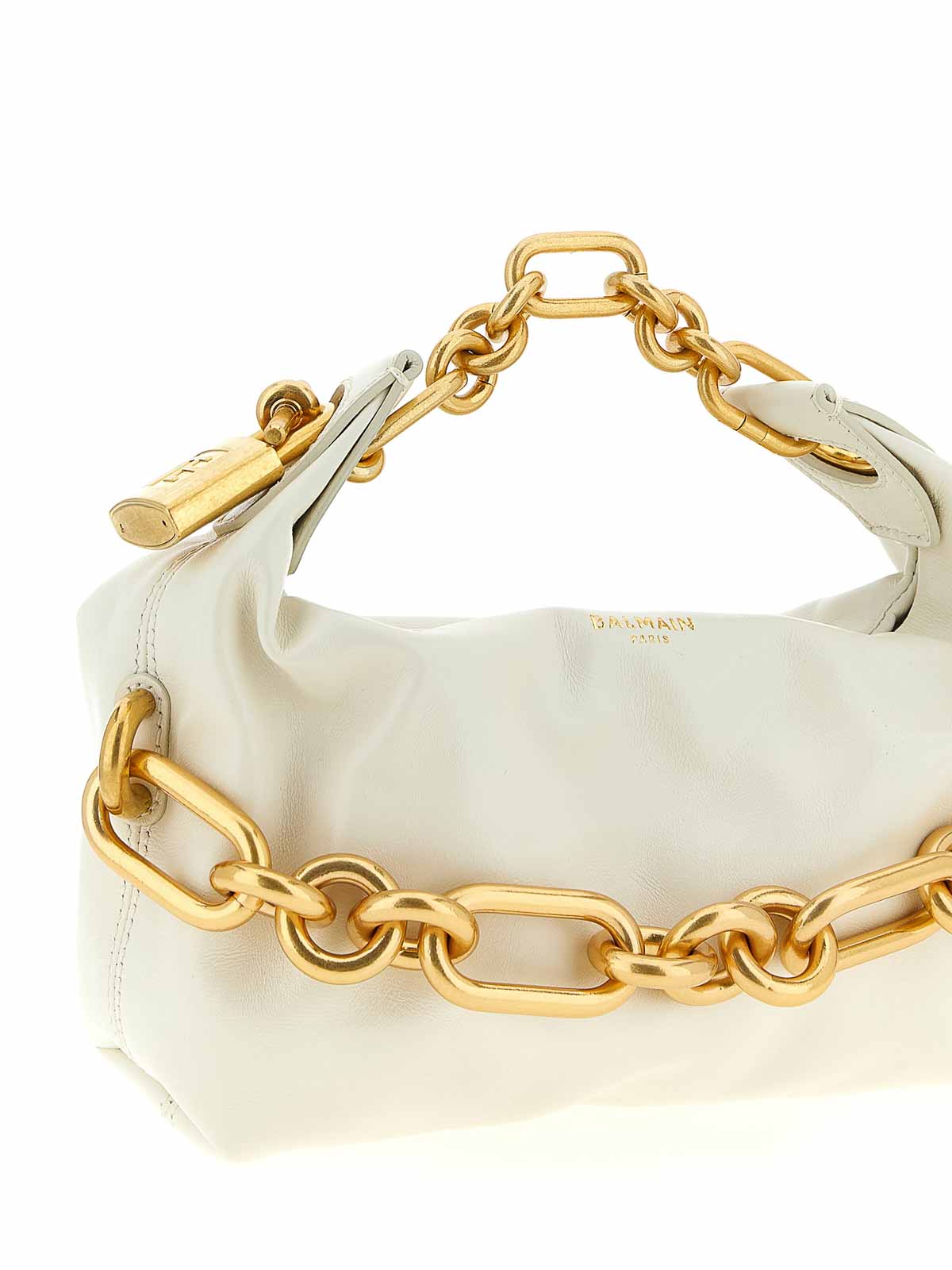 Balmain Sync Mini Handbag In White
