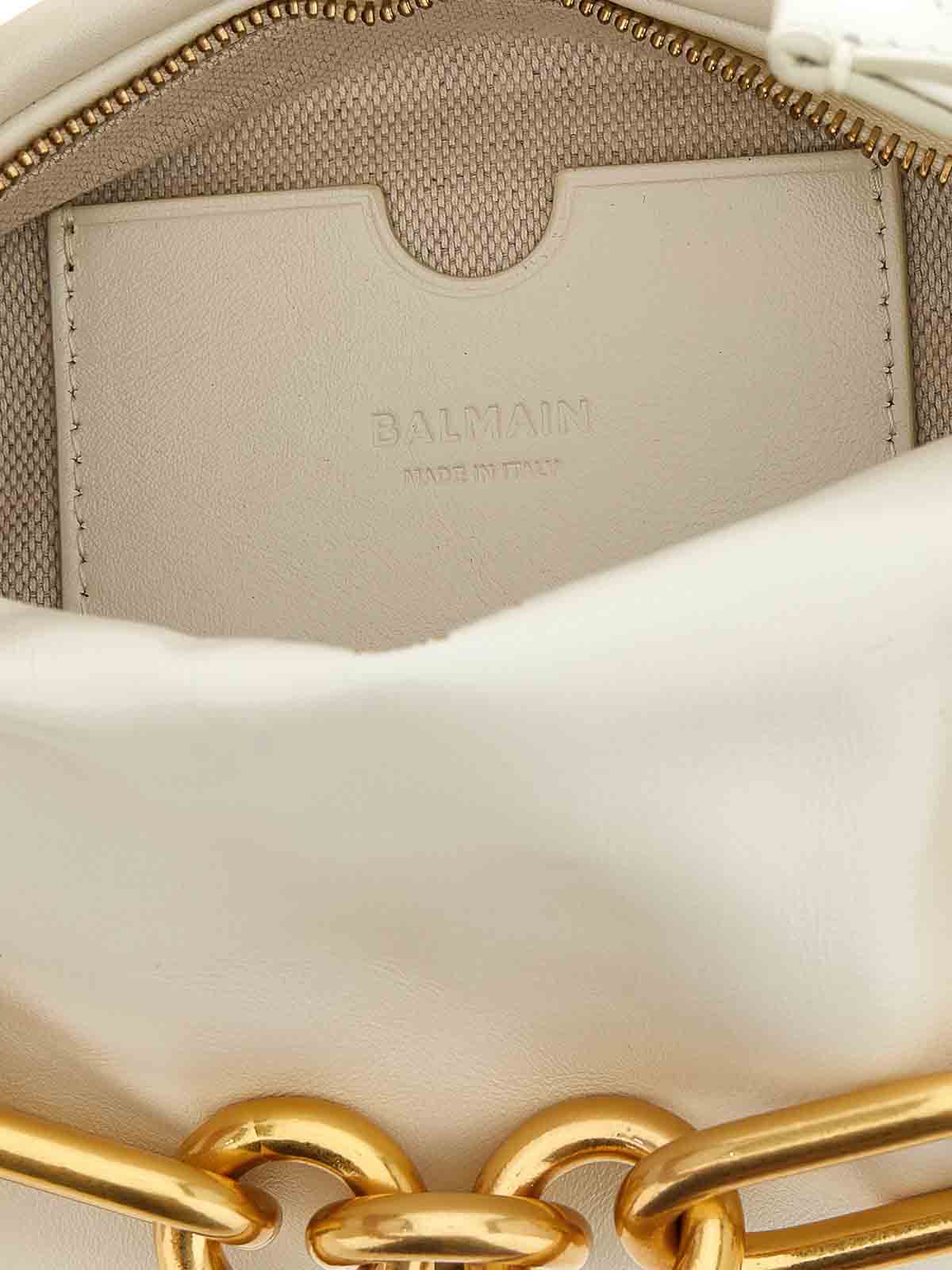 Balmain Sync Mini Handbag In White