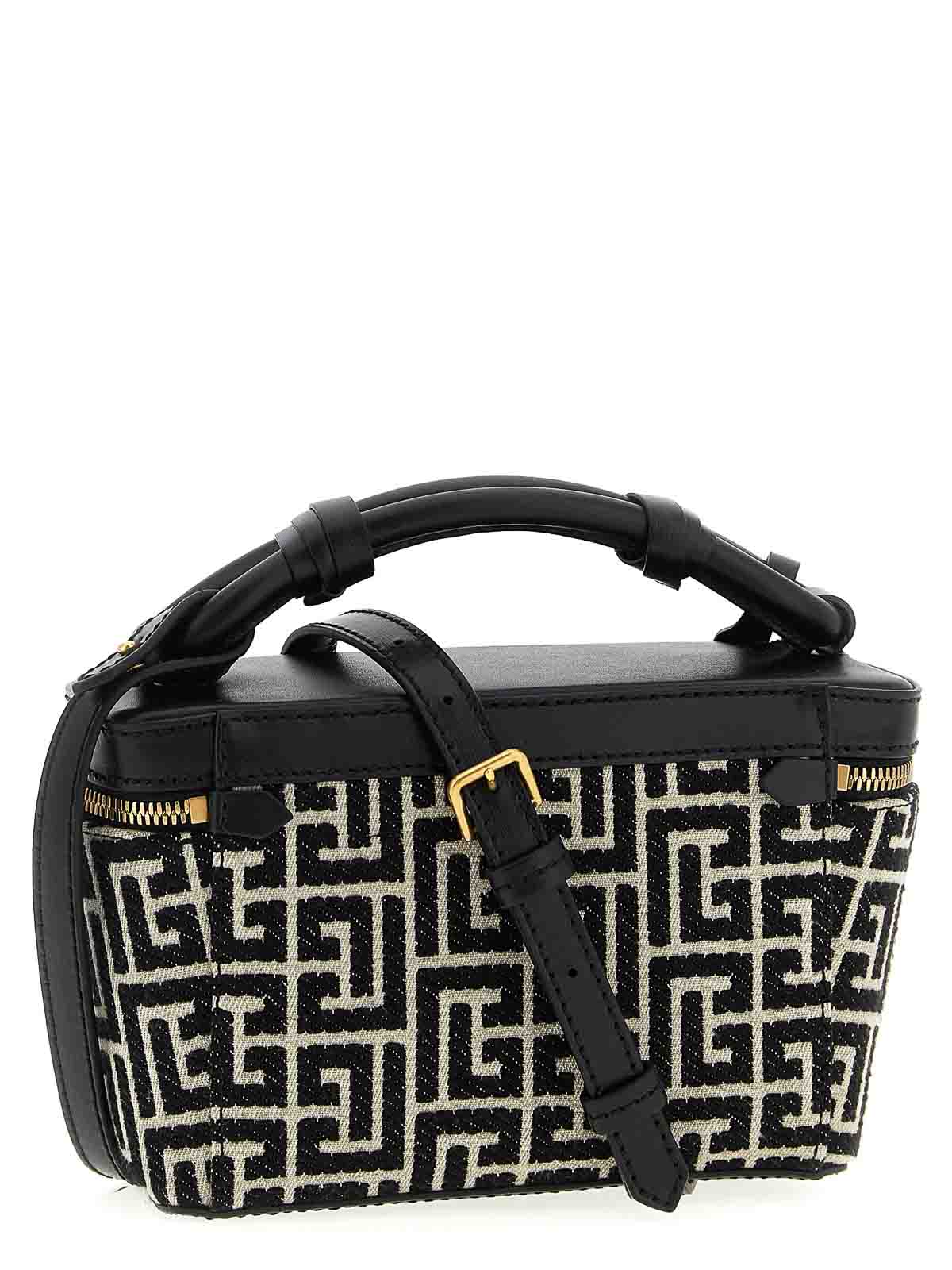 Balmain Trousse B-army Crossbody Bag In Black
