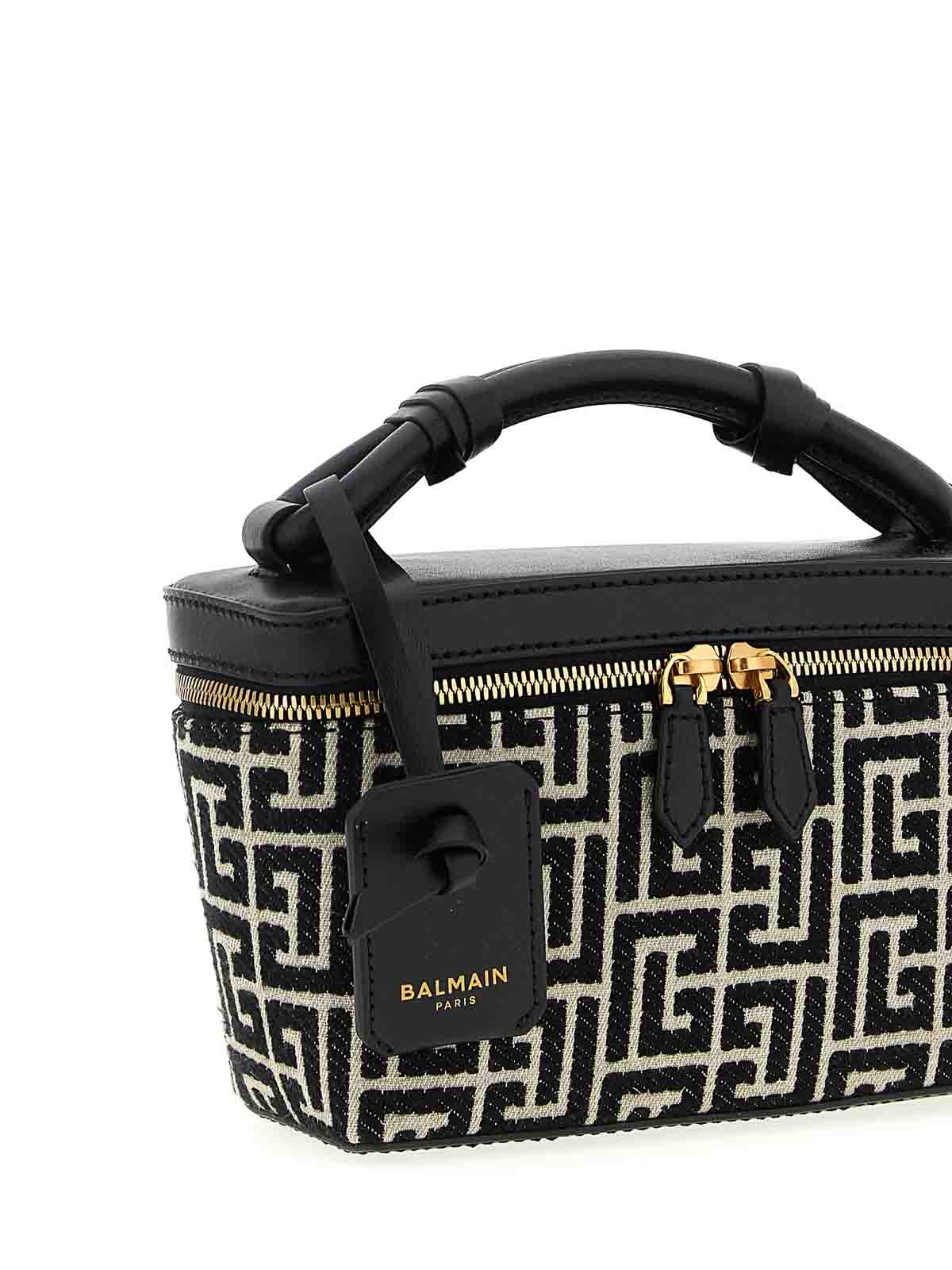 Balmain Trousse B-army Crossbody Bag In Black
